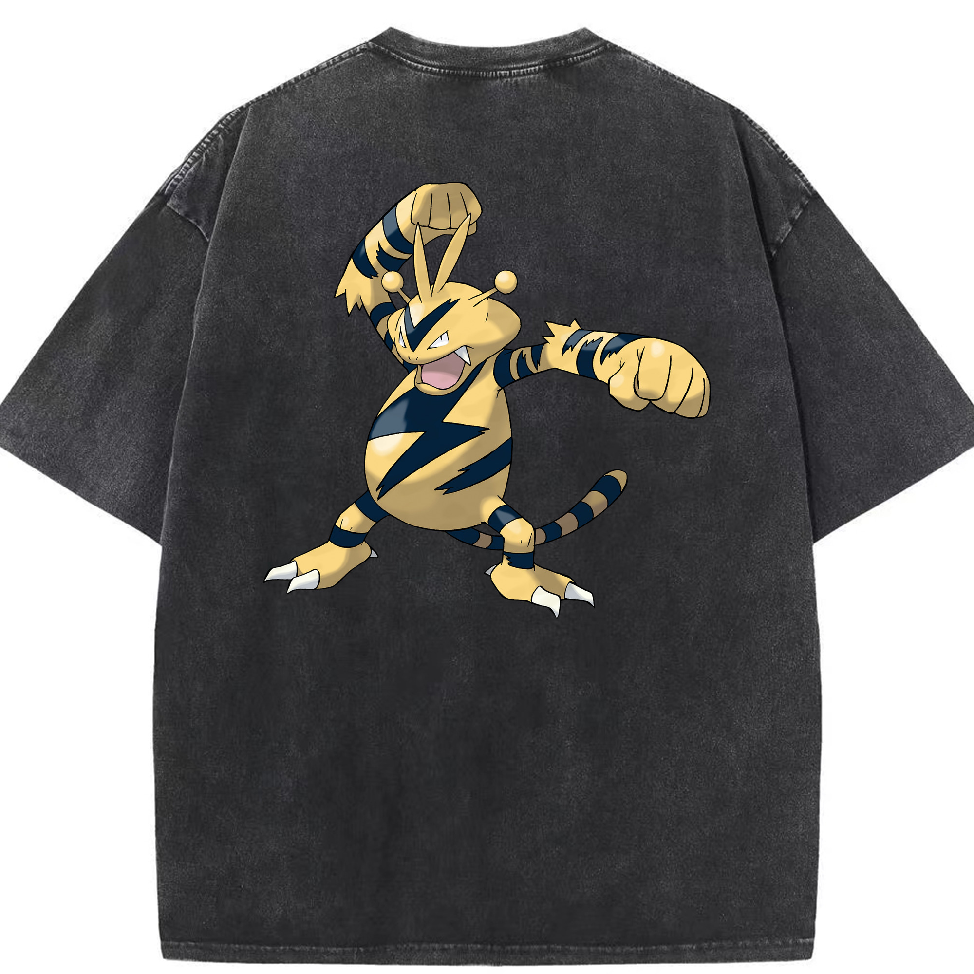 （画像用） ポケットモンスター Pokémon 綿100% ヴィンテージ風 半袖Tシャツ（背面プリント）