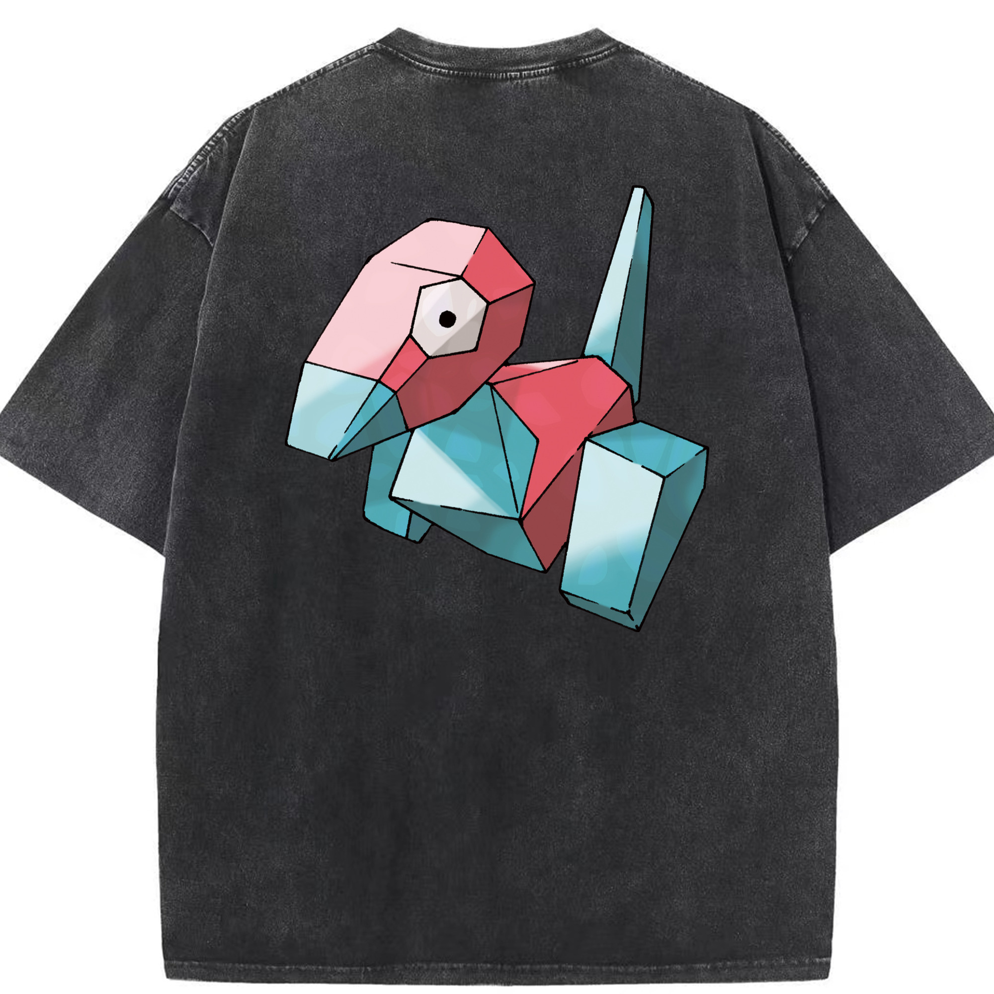 （画像用） ポケットモンスター Pokémon 綿100% ヴィンテージ風 半袖Tシャツ（背面プリント）