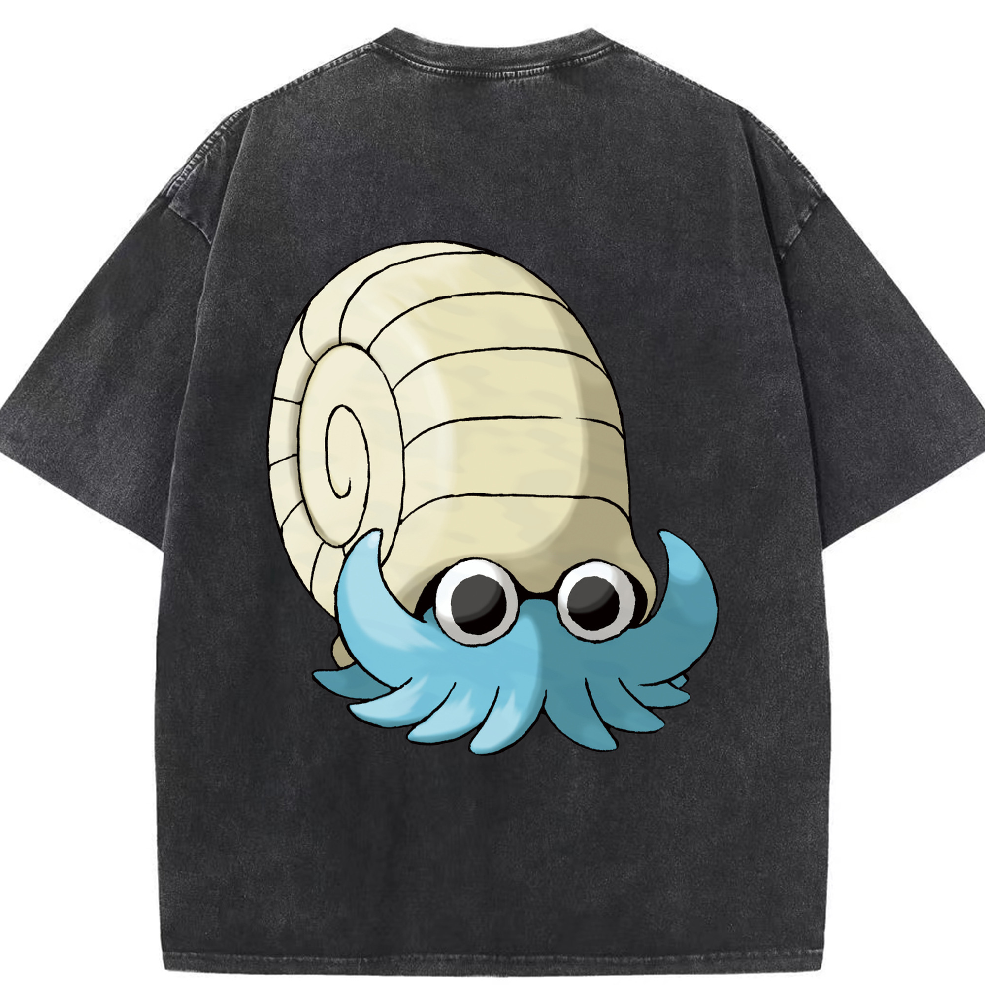 （画像用） ポケットモンスター Pokémon 綿100% ヴィンテージ風 半袖Tシャツ（背面プリント）
