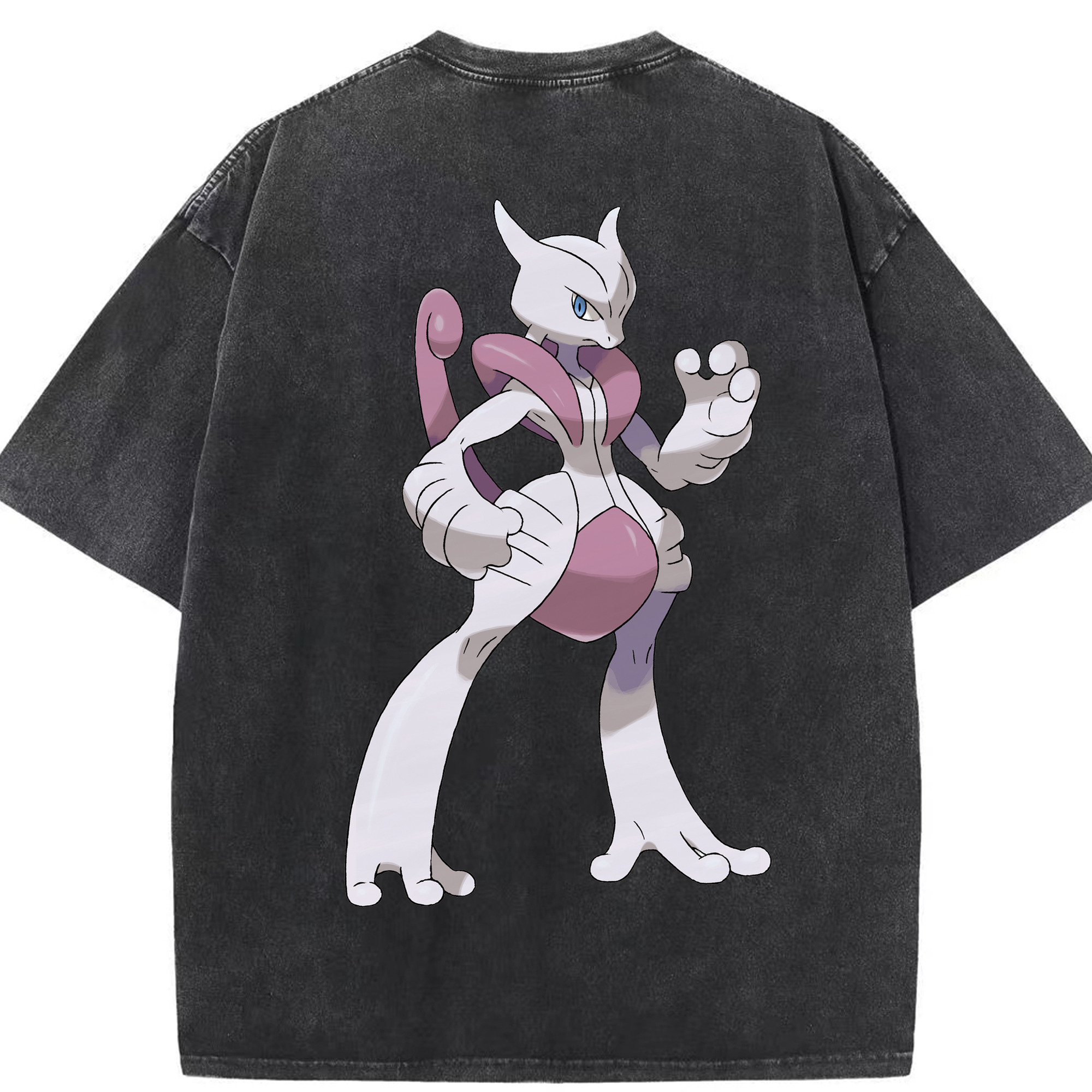 （画像用） ポケットモンスター Pokémon 綿100% ヴィンテージ風 半袖Tシャツ（背面プリント）