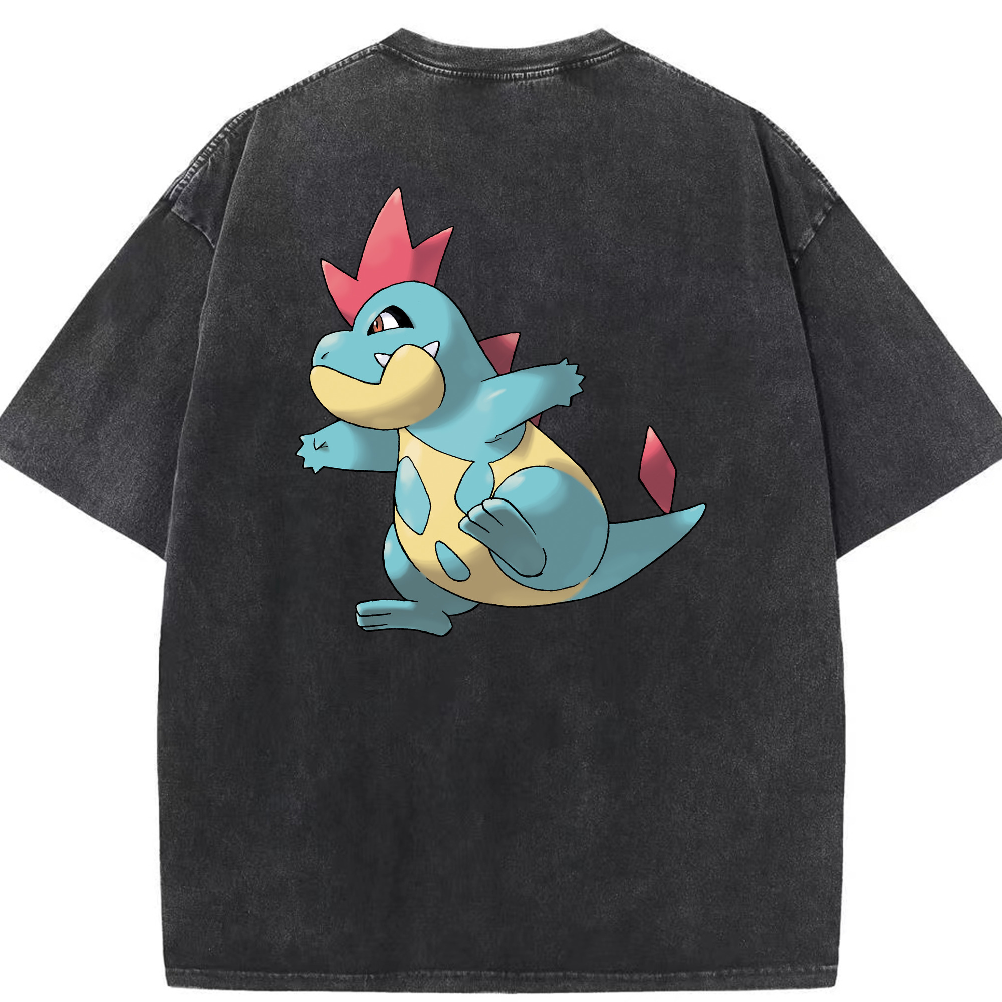 （画像用） ポケットモンスター Pokémon 綿100% ヴィンテージ風 半袖Tシャツ（背面プリント）