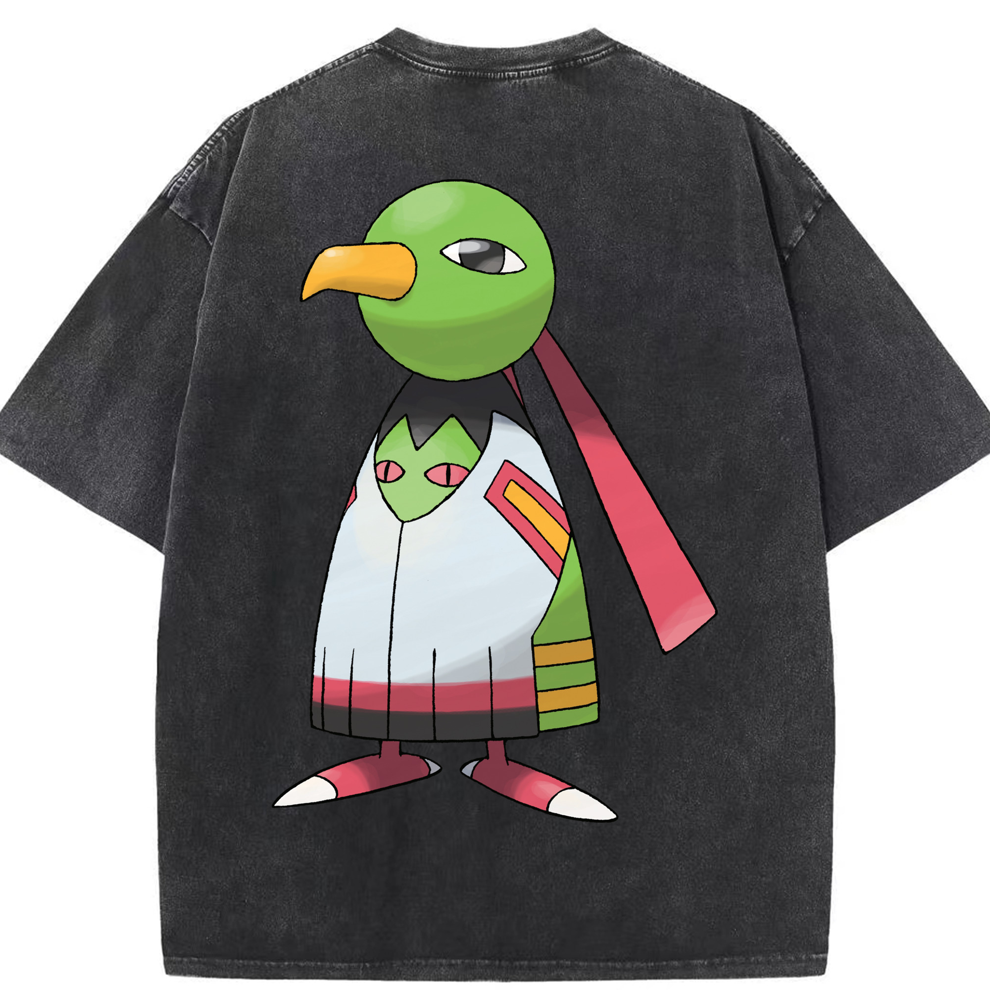 （画像用） ポケットモンスター Pokémon 綿100% ヴィンテージ風 半袖Tシャツ（背面プリント）