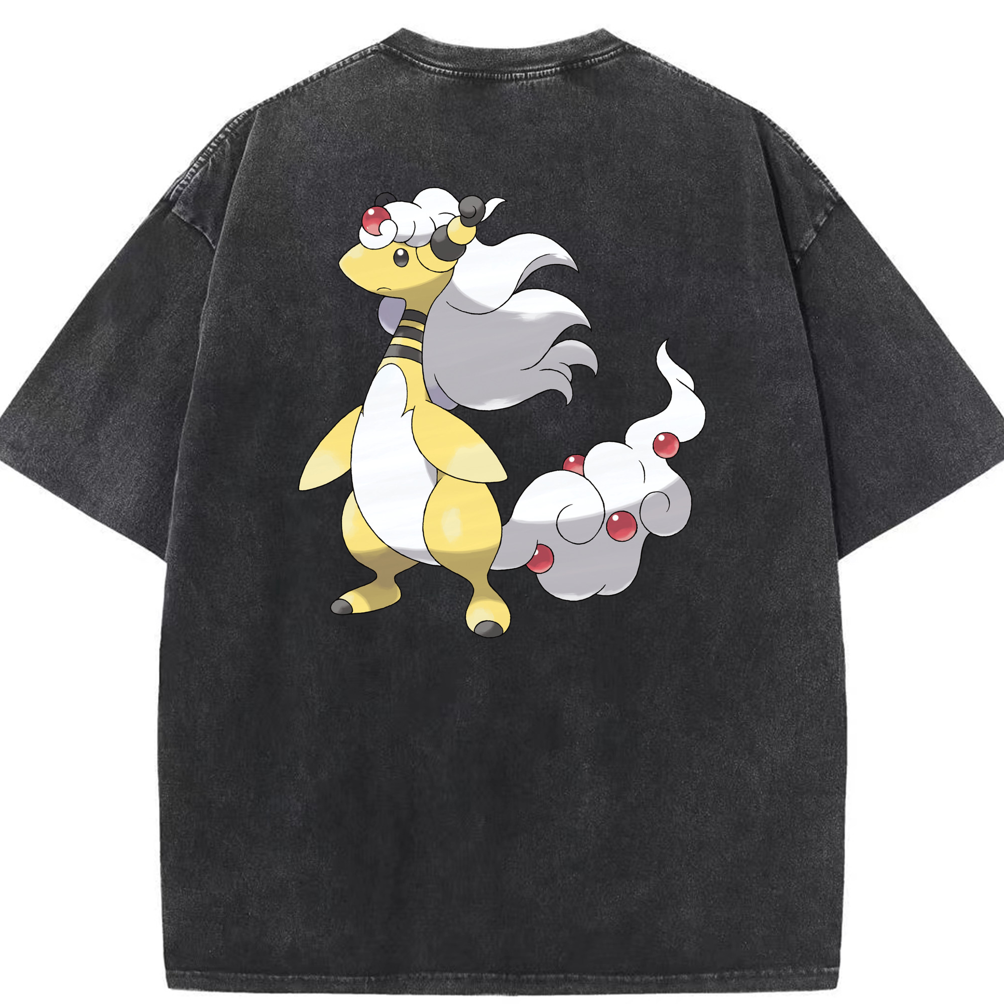 （画像用） ポケットモンスター Pokémon 綿100% ヴィンテージ風 半袖Tシャツ（背面プリント）