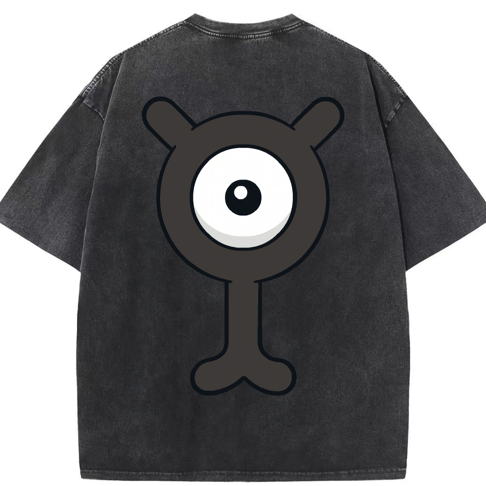 （画像用） ポケットモンスター Pokémon 綿100% ヴィンテージ風 半袖Tシャツ（背面プリント）