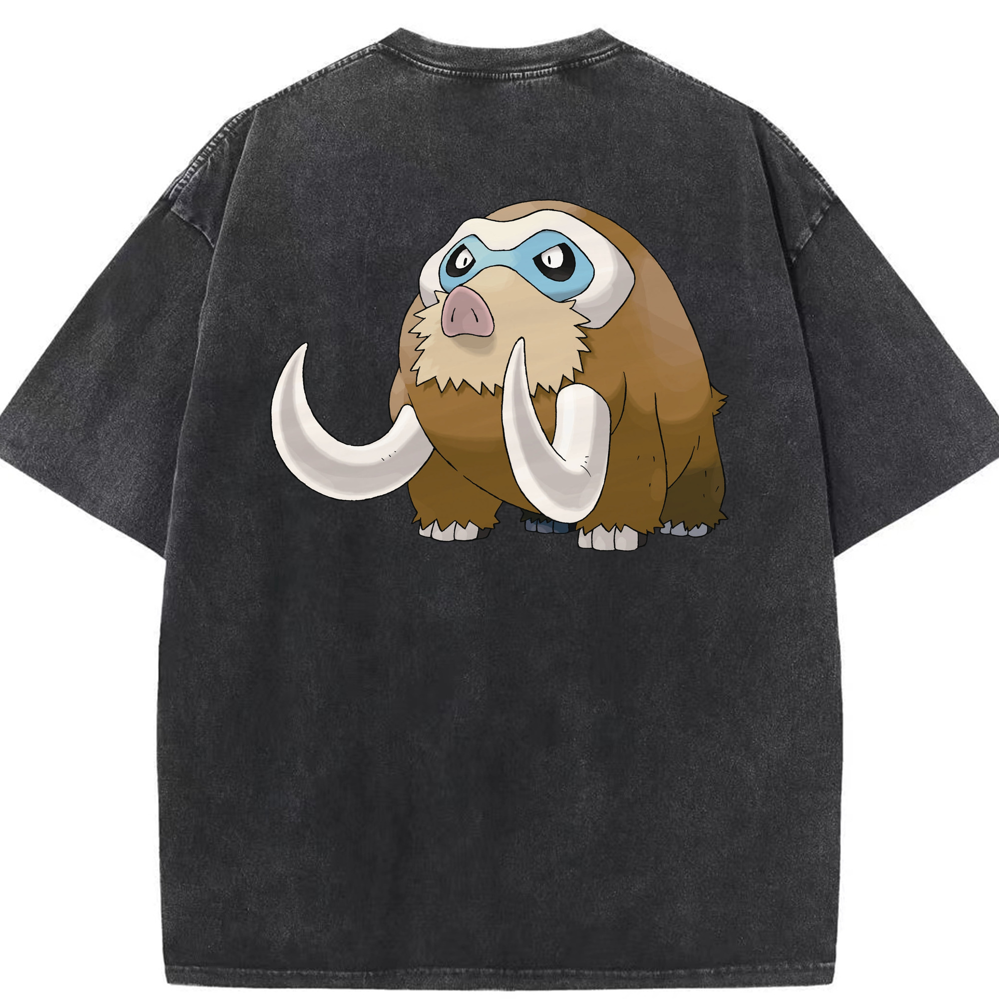（画像用） ポケットモンスター Pokémon 綿100% ヴィンテージ風 半袖Tシャツ（背面プリント）