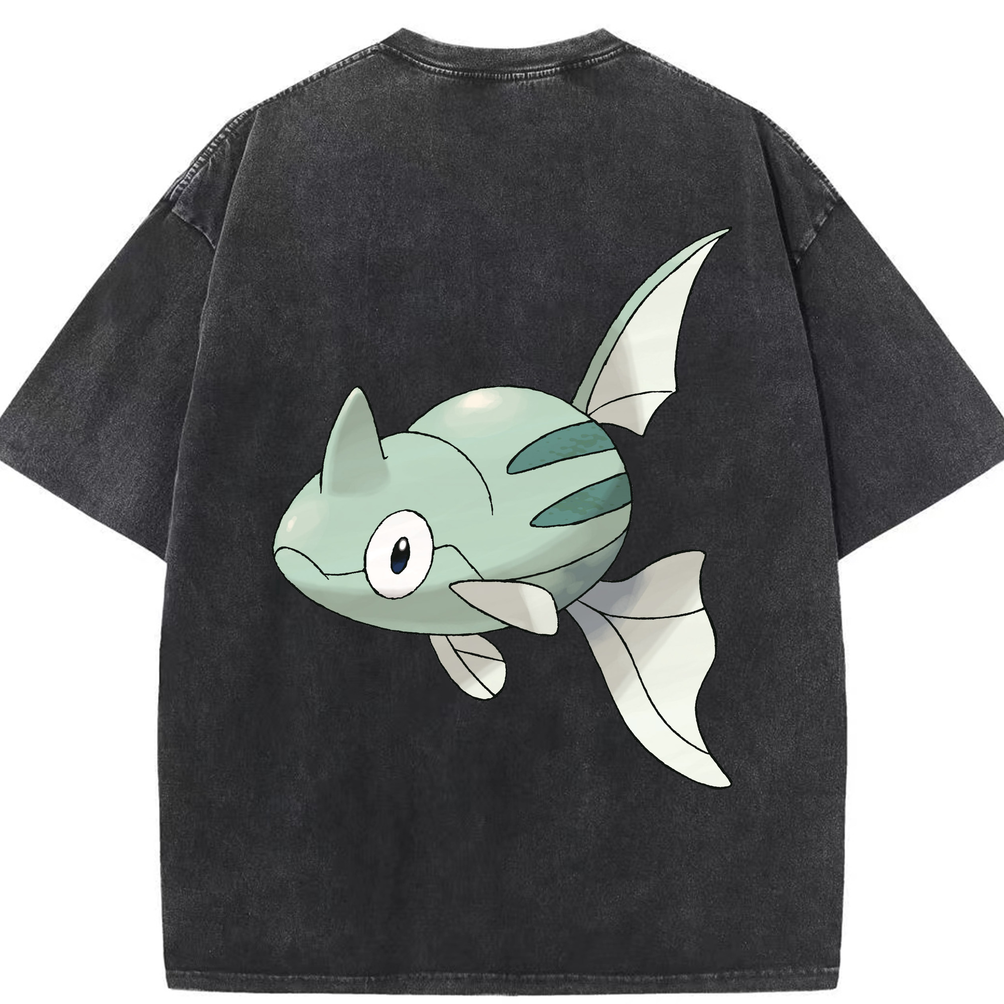 （画像用） ポケットモンスター Pokémon 綿100% ヴィンテージ風 半袖Tシャツ（背面プリント）