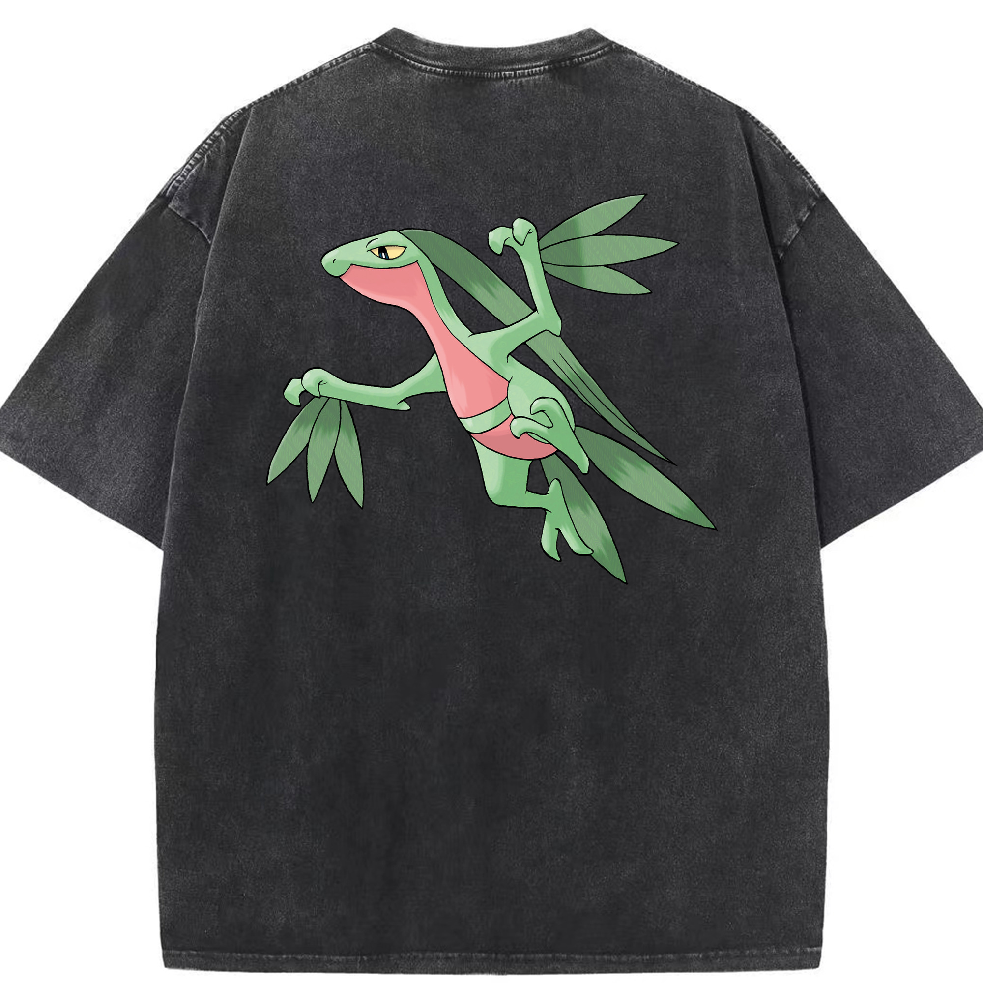 （画像用） ポケットモンスター Pokémon 綿100% ヴィンテージ風 半袖Tシャツ（背面プリント）