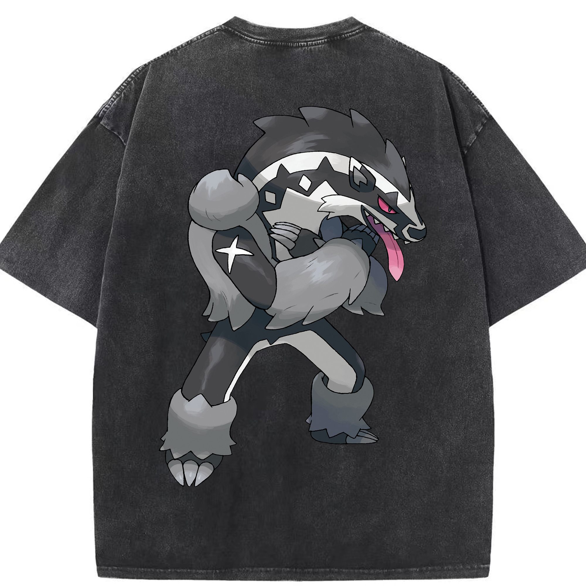（画像用） ポケットモンスター Pokémon 綿100% ヴィンテージ風 半袖Tシャツ（背面プリント）