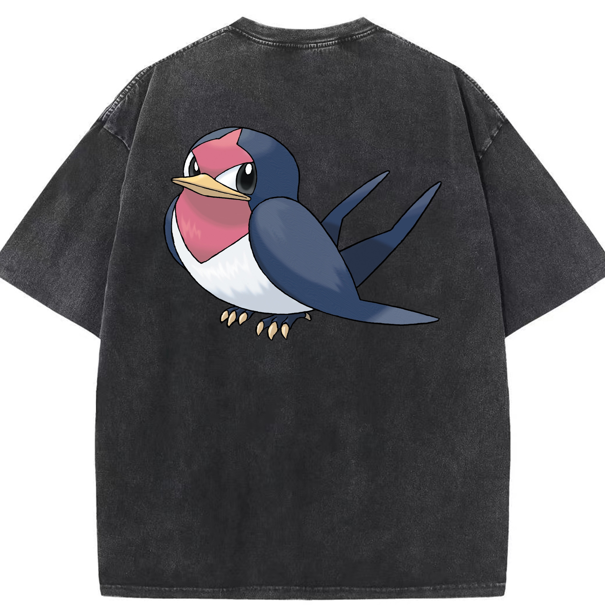 （画像用） ポケットモンスター Pokémon 綿100% ヴィンテージ風 半袖Tシャツ（背面プリント）