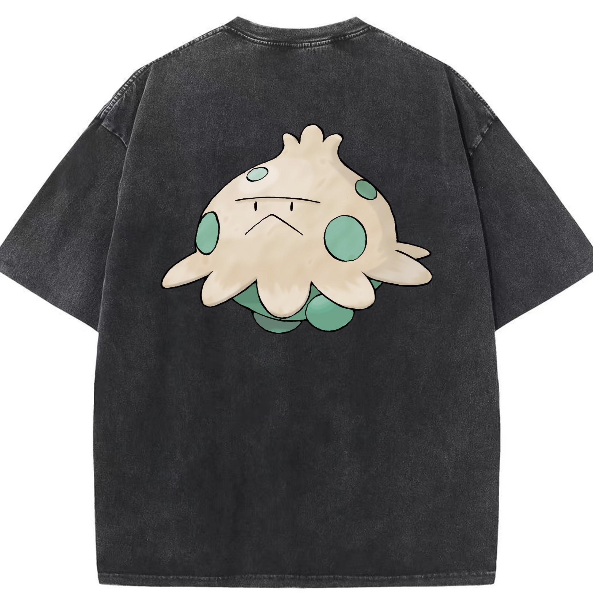 （画像用） ポケットモンスター Pokémon 綿100% ヴィンテージ風 半袖Tシャツ（背面プリント）