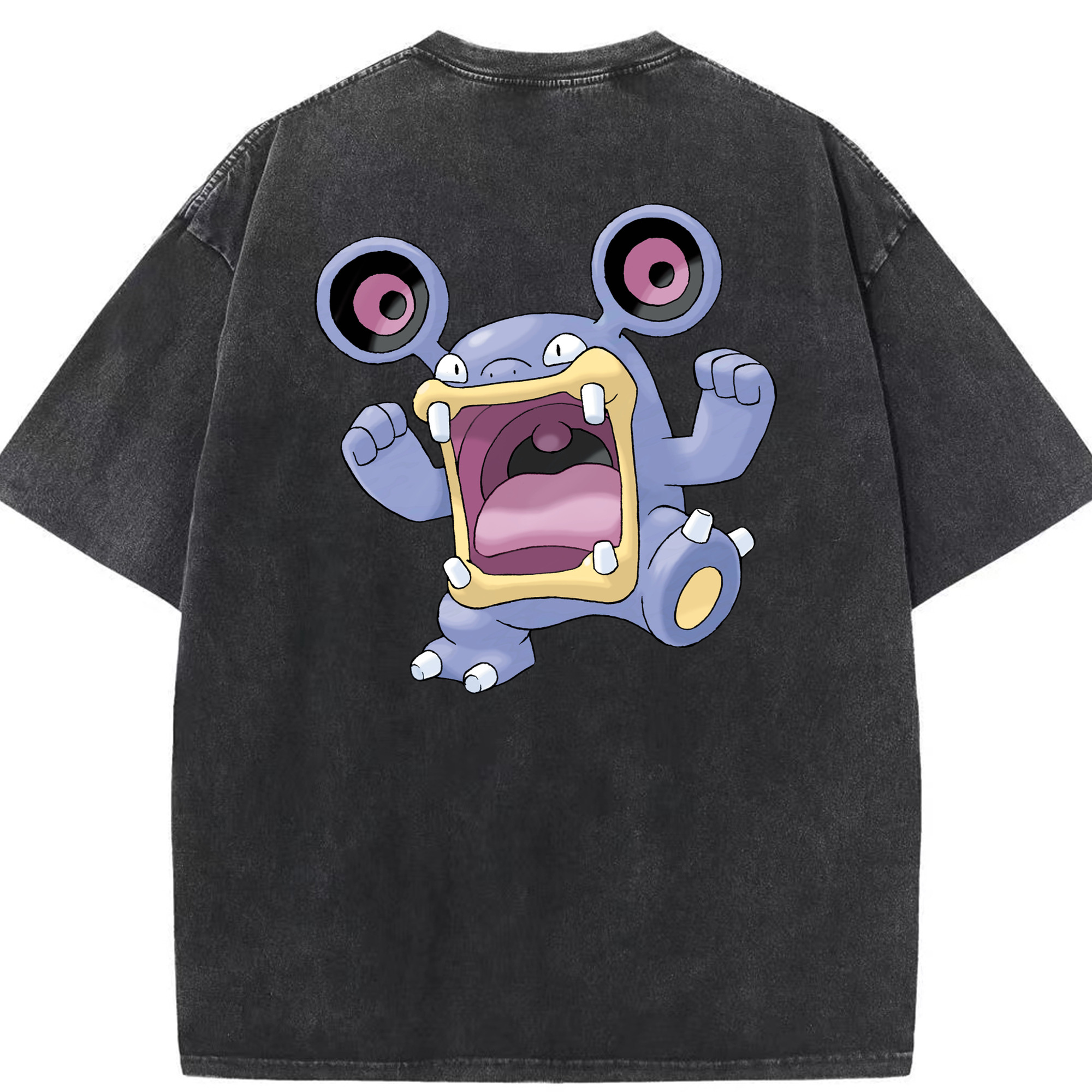 （画像用） ポケットモンスター Pokémon 綿100% ヴィンテージ風 半袖Tシャツ（背面プリント）