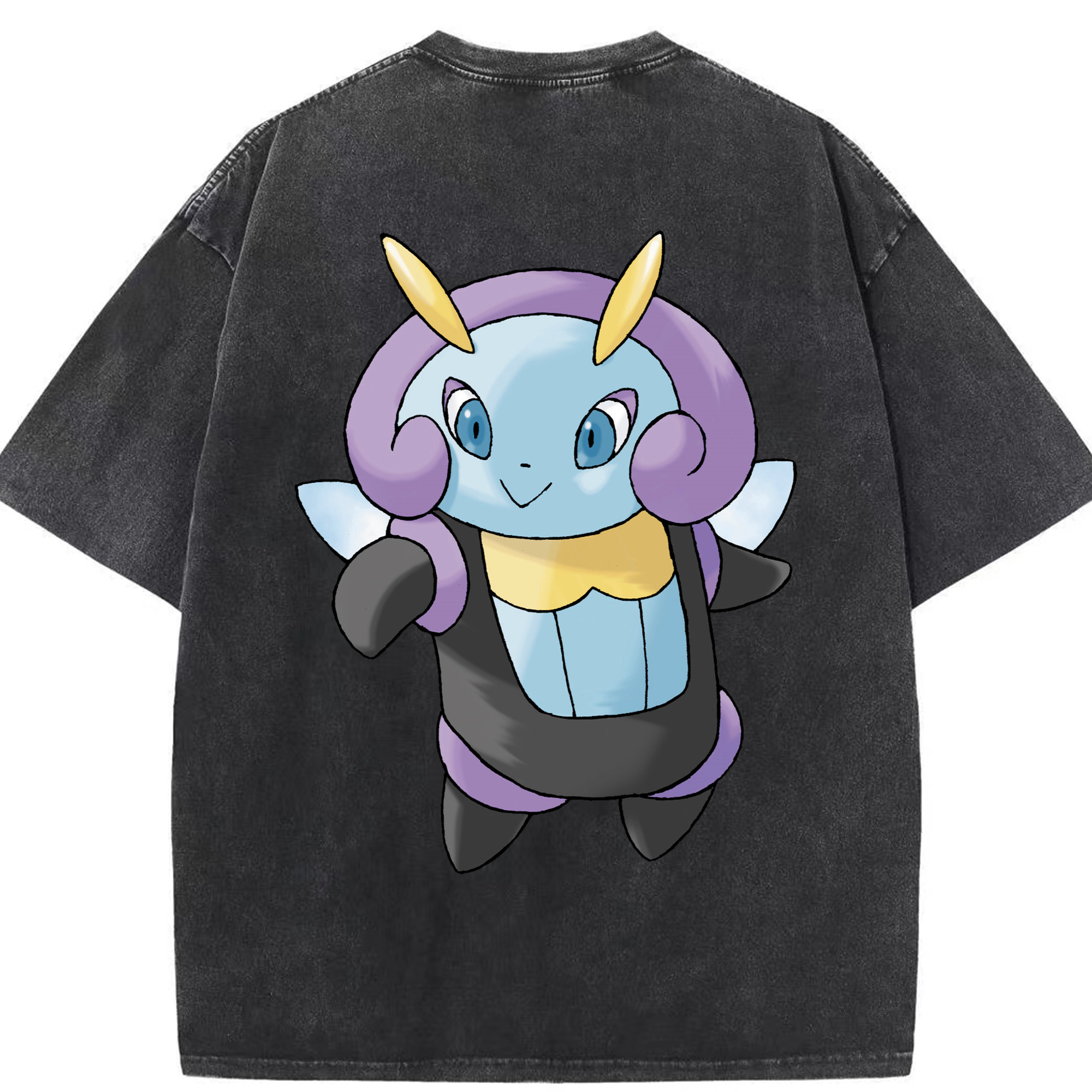 （画像用） ポケットモンスター Pokémon 綿100% ヴィンテージ風 半袖Tシャツ（背面プリント）