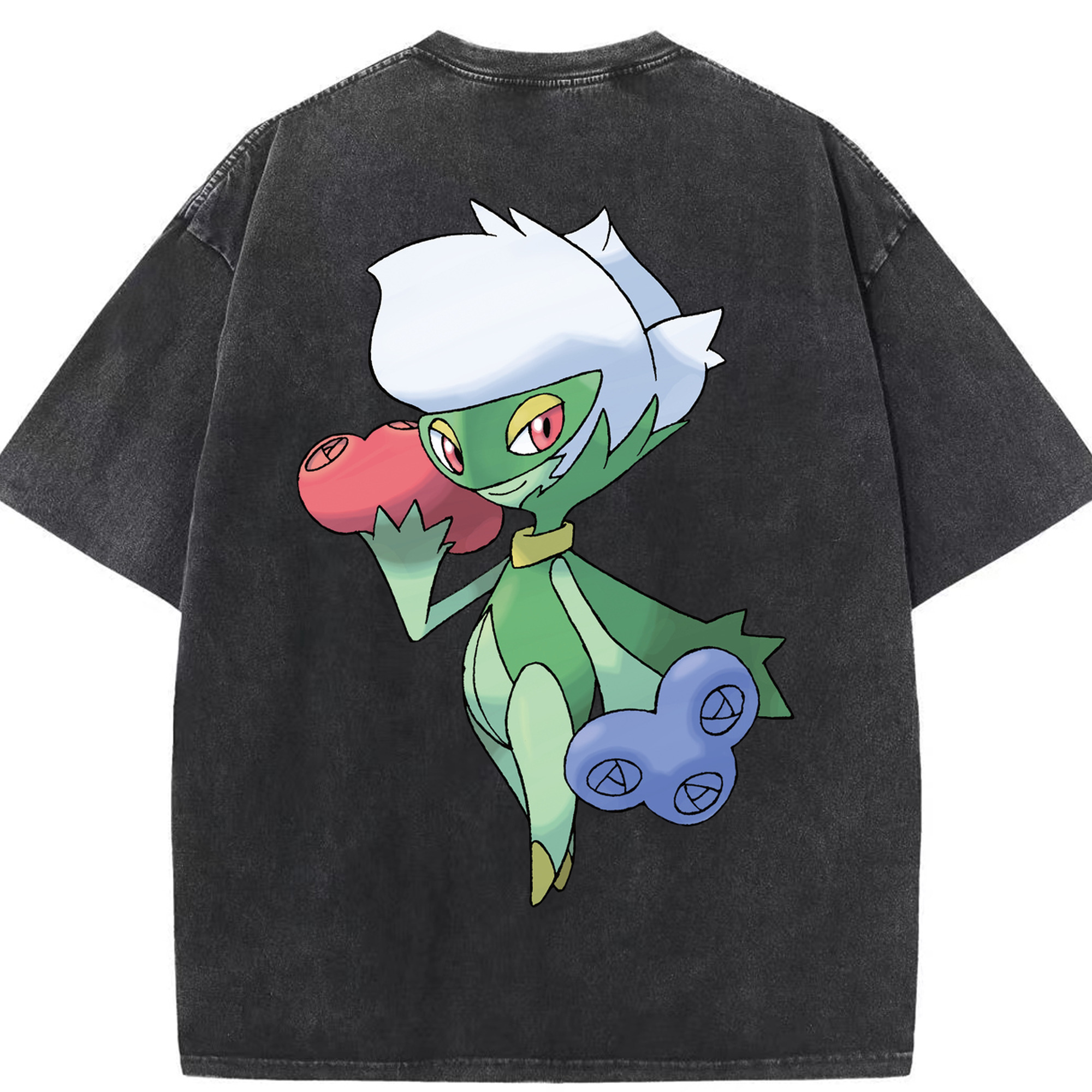 （画像用） ポケットモンスター Pokémon 綿100% ヴィンテージ風 半袖Tシャツ（背面プリント）