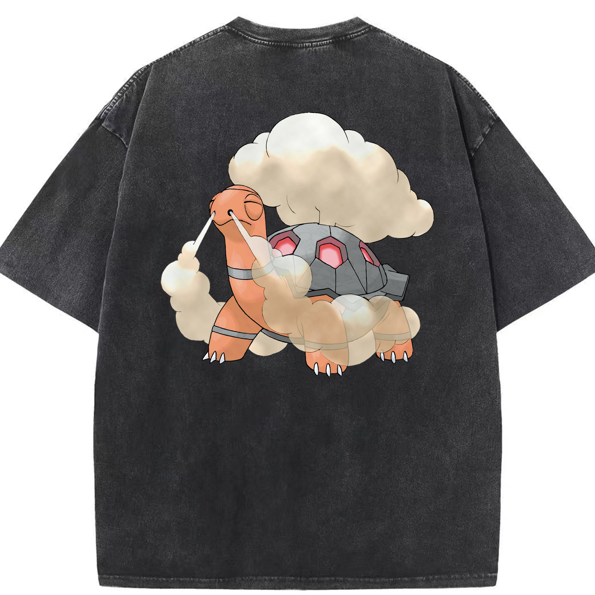 （画像用） ポケットモンスター Pokémon 綿100% ヴィンテージ風 半袖Tシャツ（背面プリント）
