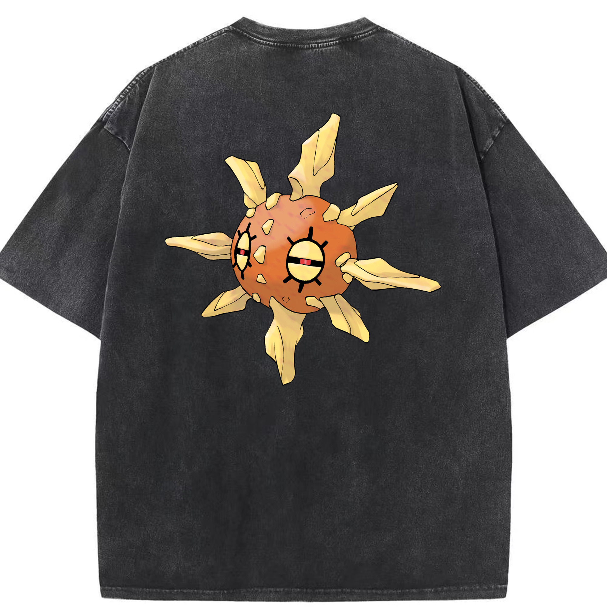 （画像用） ポケットモンスター Pokémon 綿100% ヴィンテージ風 半袖Tシャツ（背面プリント）