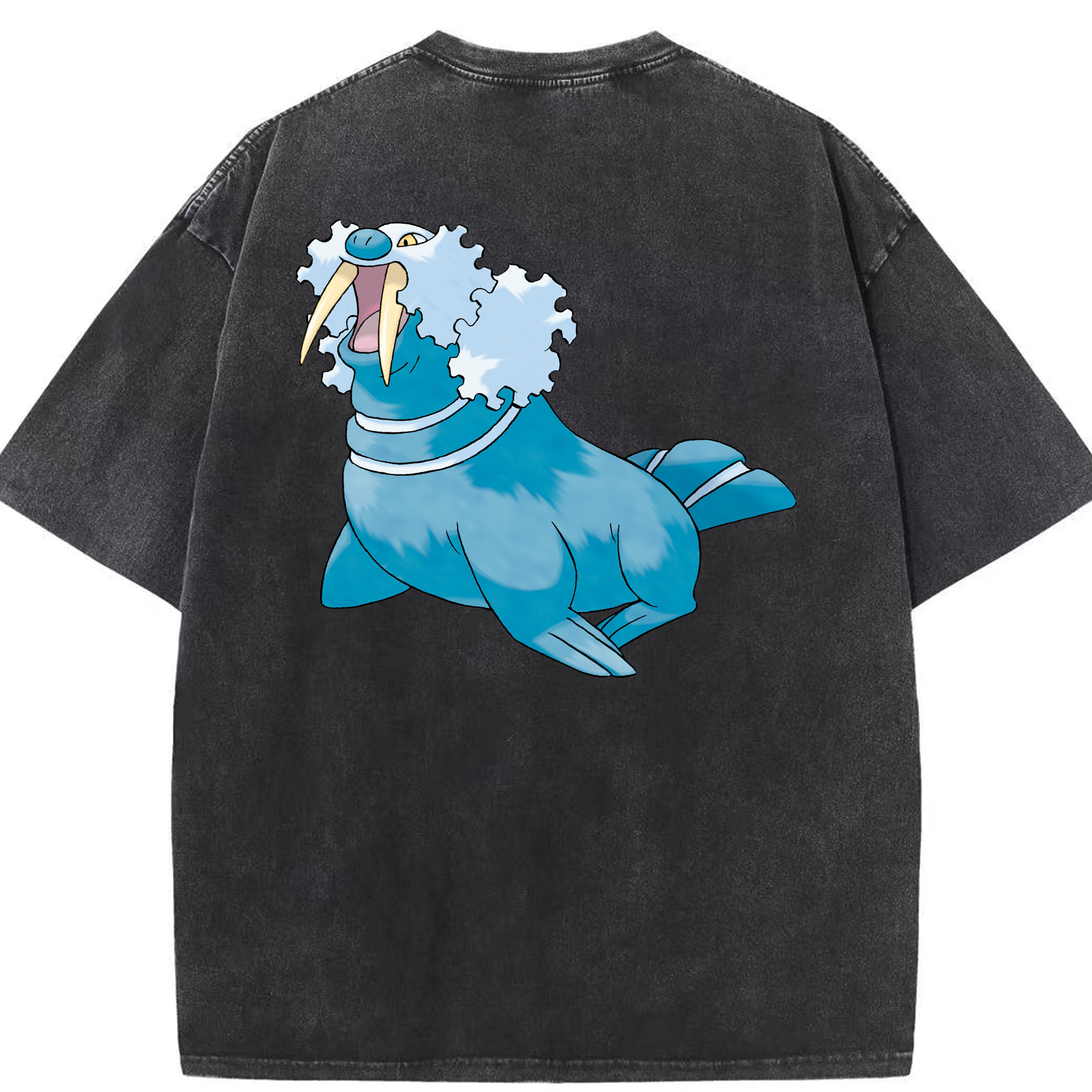 （画像用） ポケットモンスター Pokémon 綿100% ヴィンテージ風 半袖Tシャツ（背面プリント）