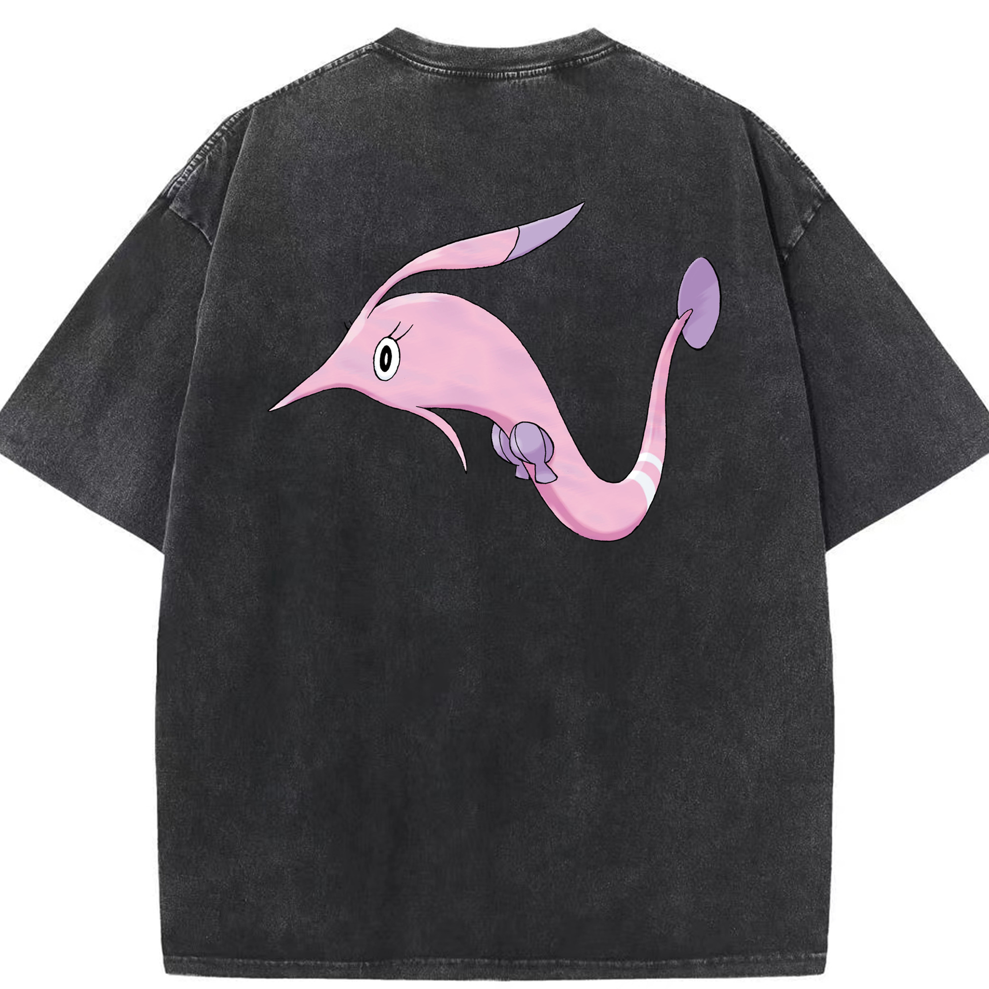 （画像用） ポケットモンスター Pokémon 綿100% ヴィンテージ風 半袖Tシャツ（背面プリント）
