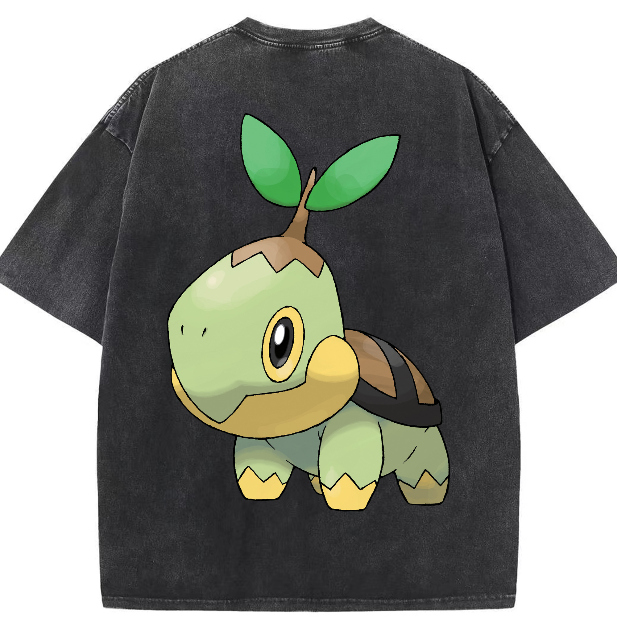 （画像用） ポケットモンスター Pokémon 綿100% ヴィンテージ風 半袖Tシャツ（背面プリント）