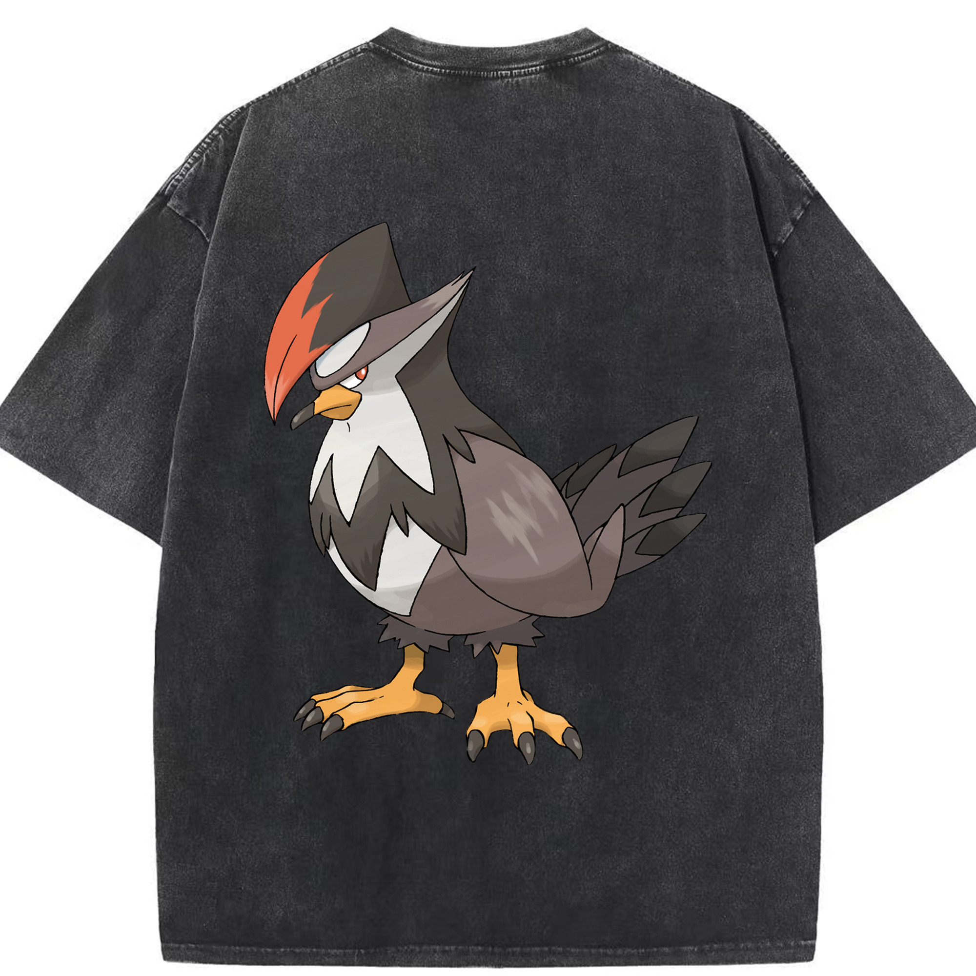 （画像用） ポケットモンスター Pokémon 綿100% ヴィンテージ風 半袖Tシャツ（背面プリント）