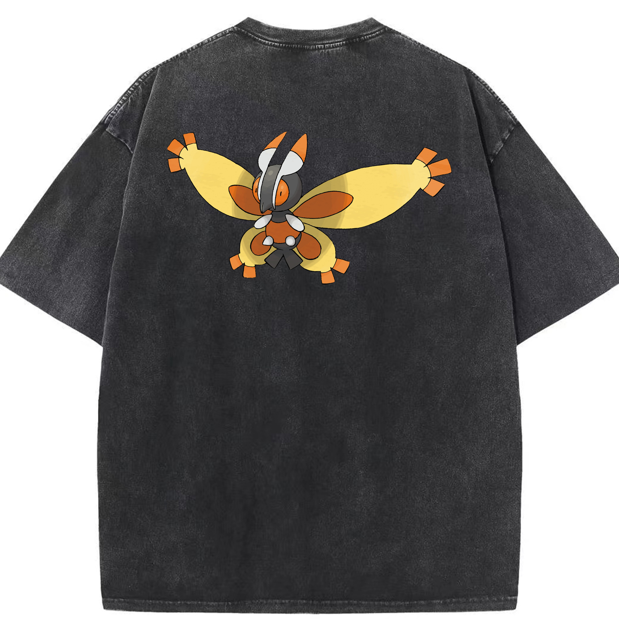 （画像用） ポケットモンスター Pokémon 綿100% ヴィンテージ風 半袖Tシャツ（背面プリント）