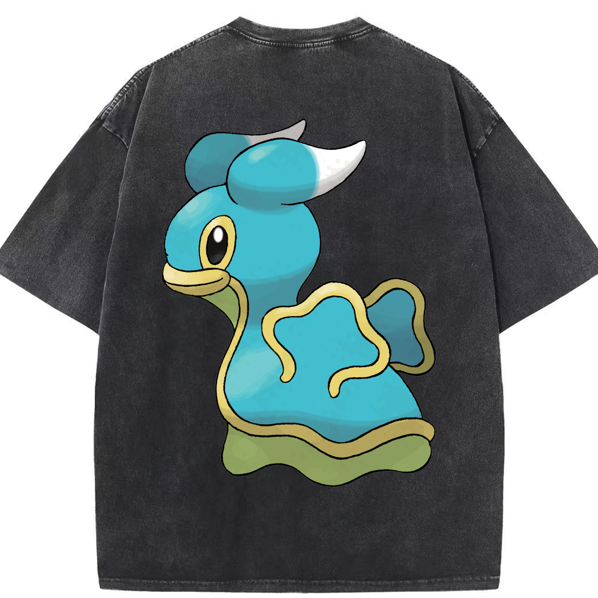 （画像用） ポケットモンスター Pokémon 綿100% ヴィンテージ風 半袖Tシャツ（背面プリント）