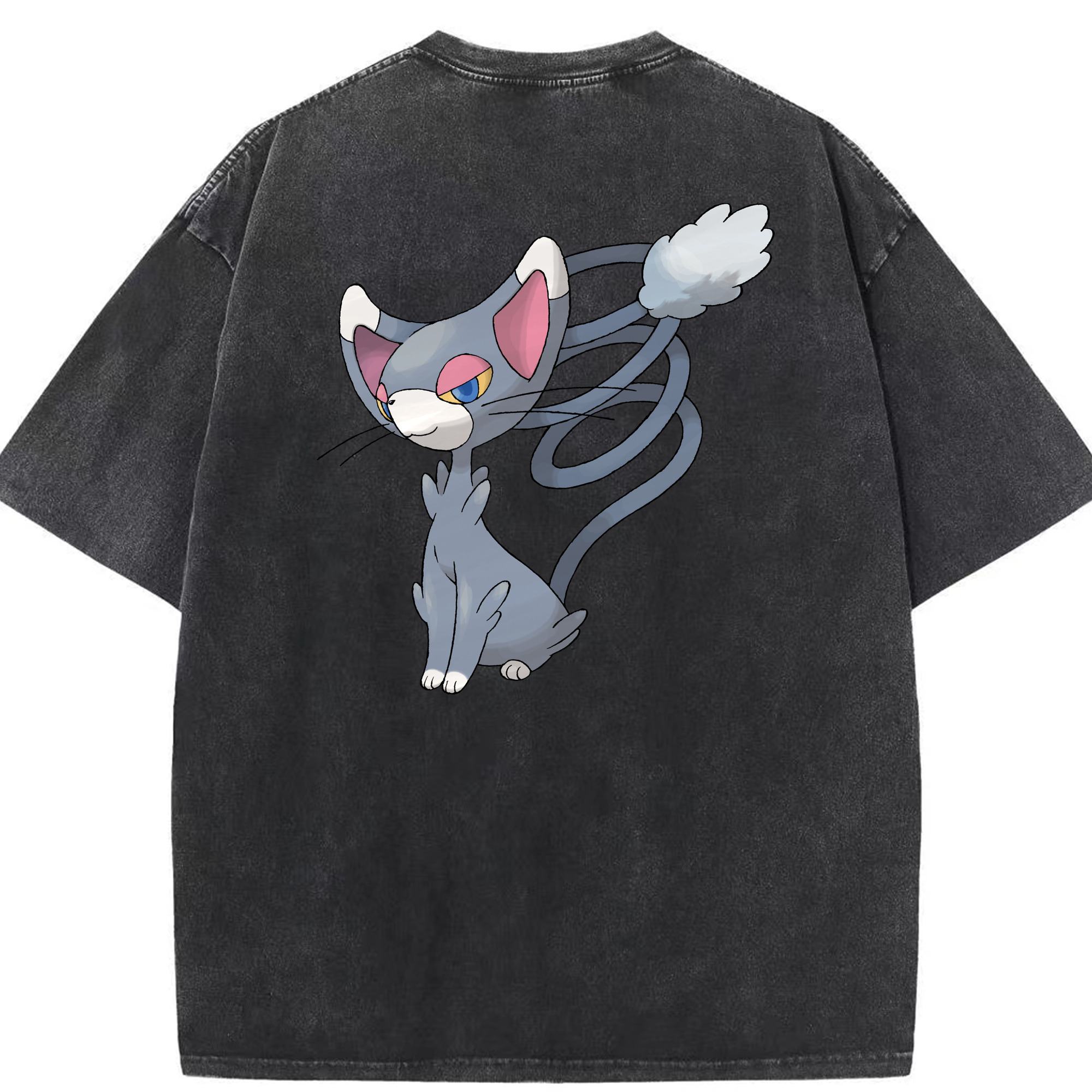 （画像用） ポケットモンスター Pokémon 綿100% ヴィンテージ風 半袖Tシャツ（背面プリント）