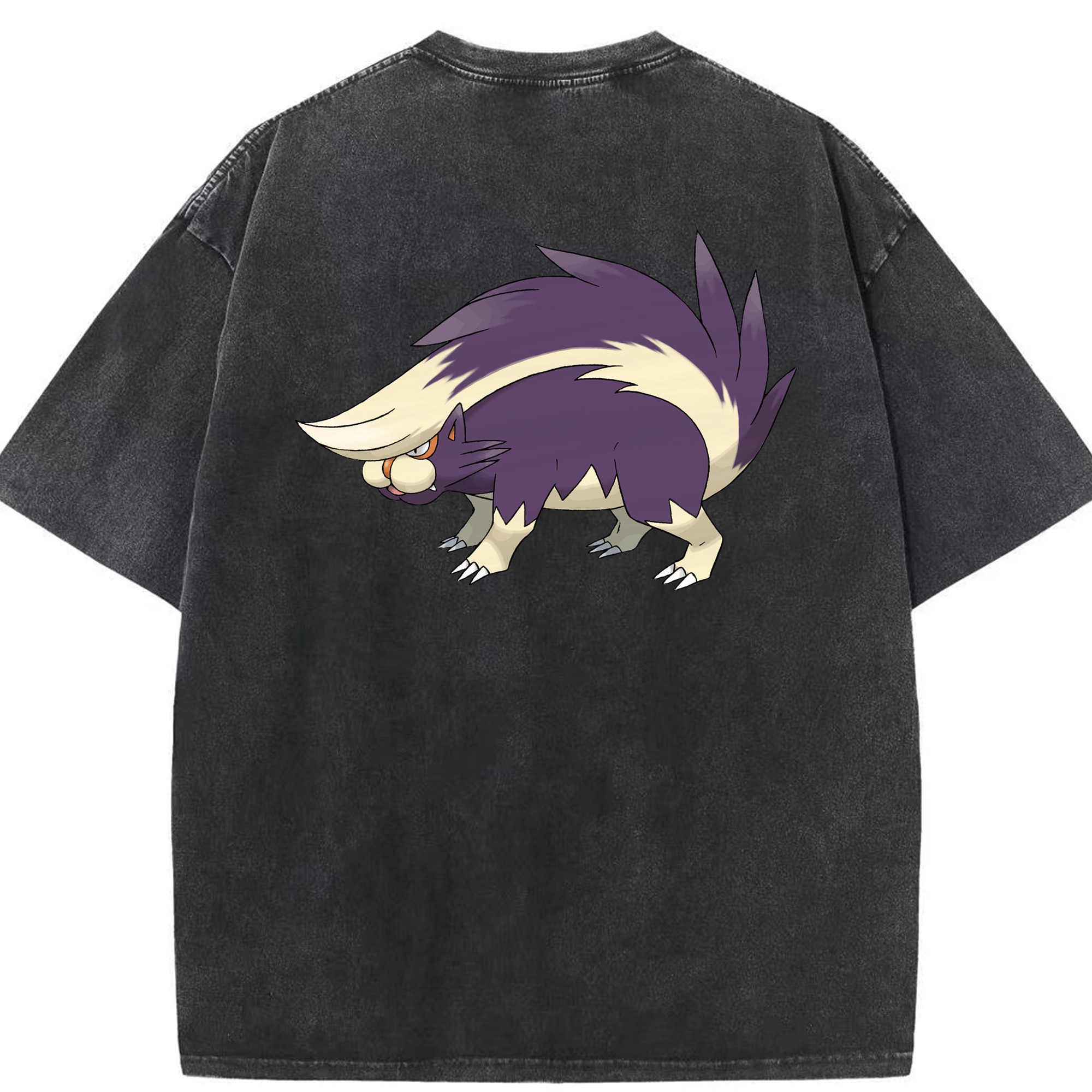 （画像用） ポケットモンスター Pokémon 綿100% ヴィンテージ風 半袖Tシャツ（背面プリント）