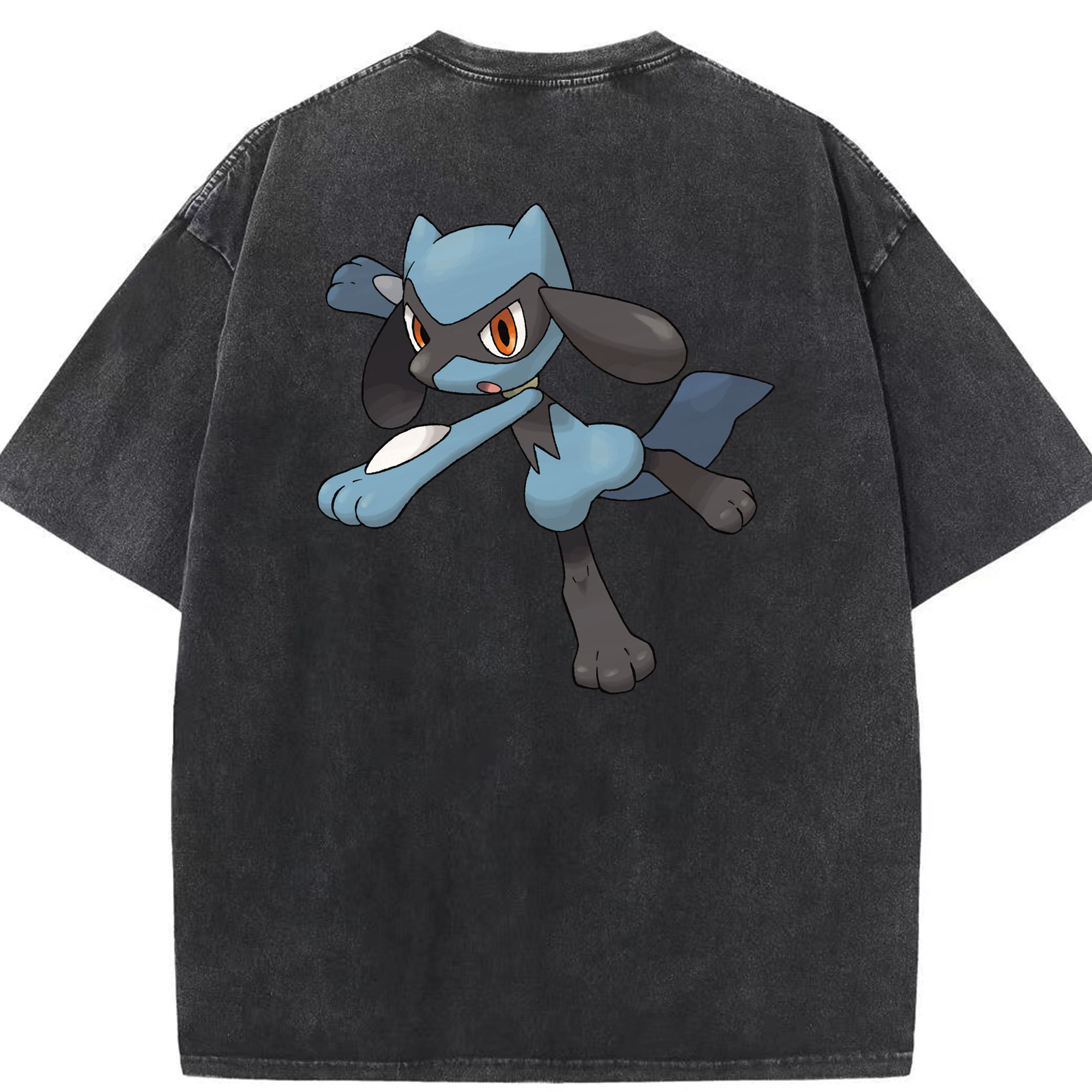 （画像用） ポケットモンスター Pokémon 綿100% ヴィンテージ風 半袖Tシャツ（背面プリント）