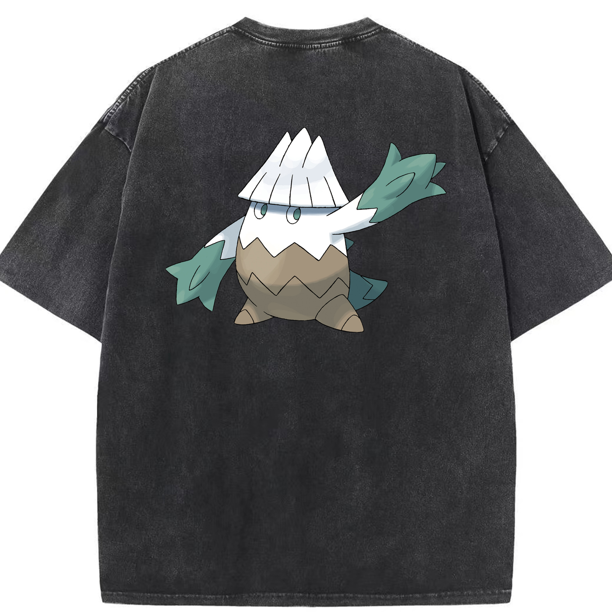 （画像用） ポケットモンスター Pokémon 綿100% ヴィンテージ風 半袖Tシャツ（背面プリント）