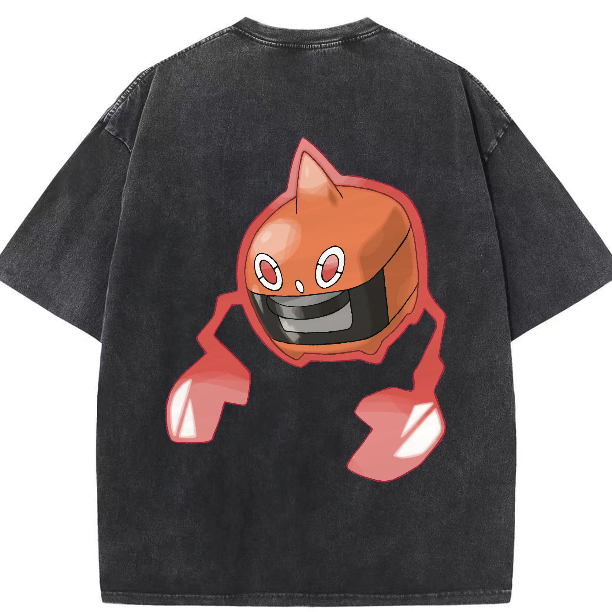 （画像用） ポケットモンスター Pokémon 綿100% ヴィンテージ風 半袖Tシャツ（背面プリント）