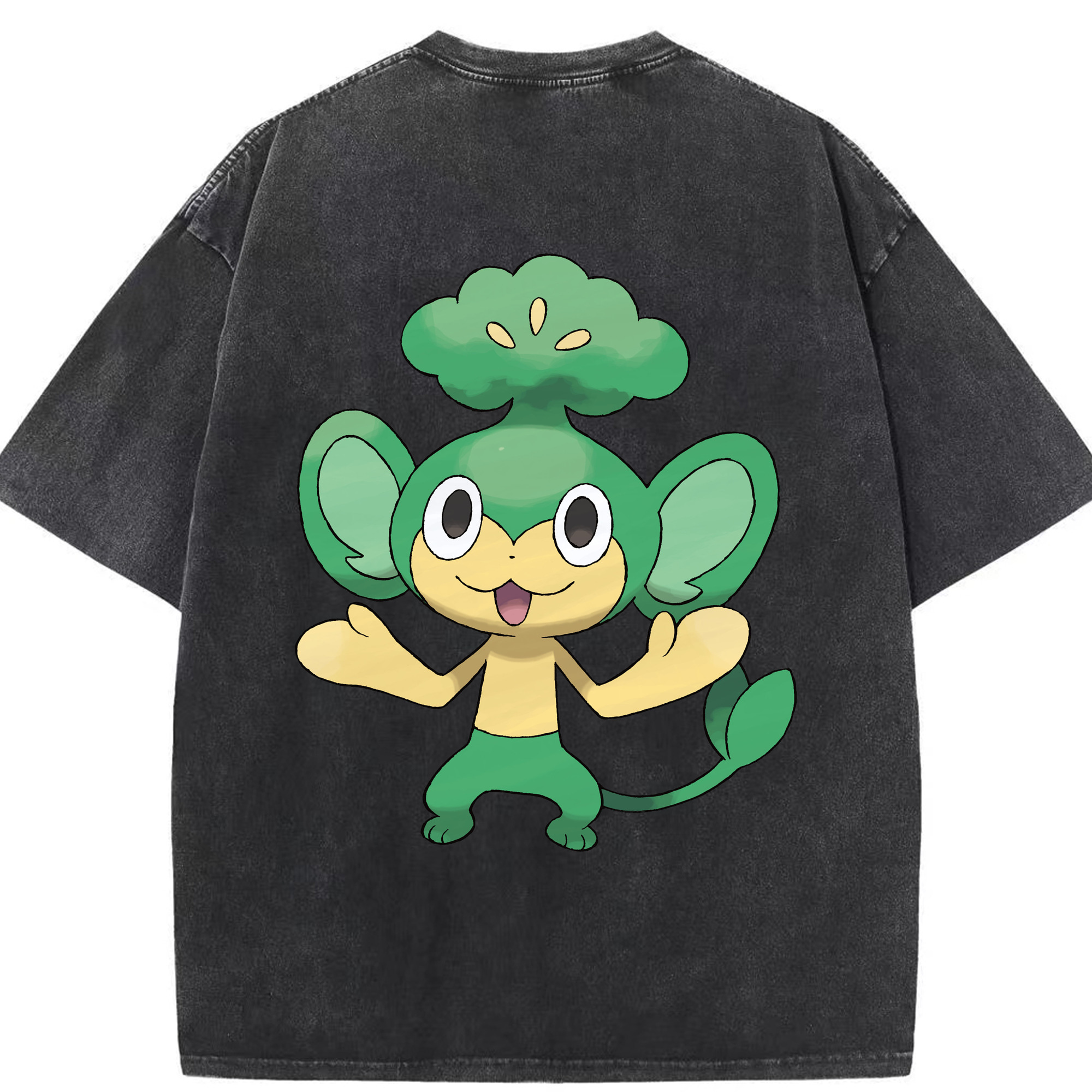 （画像用） ポケットモンスター Pokémon 綿100% ヴィンテージ風 半袖Tシャツ（背面プリント）