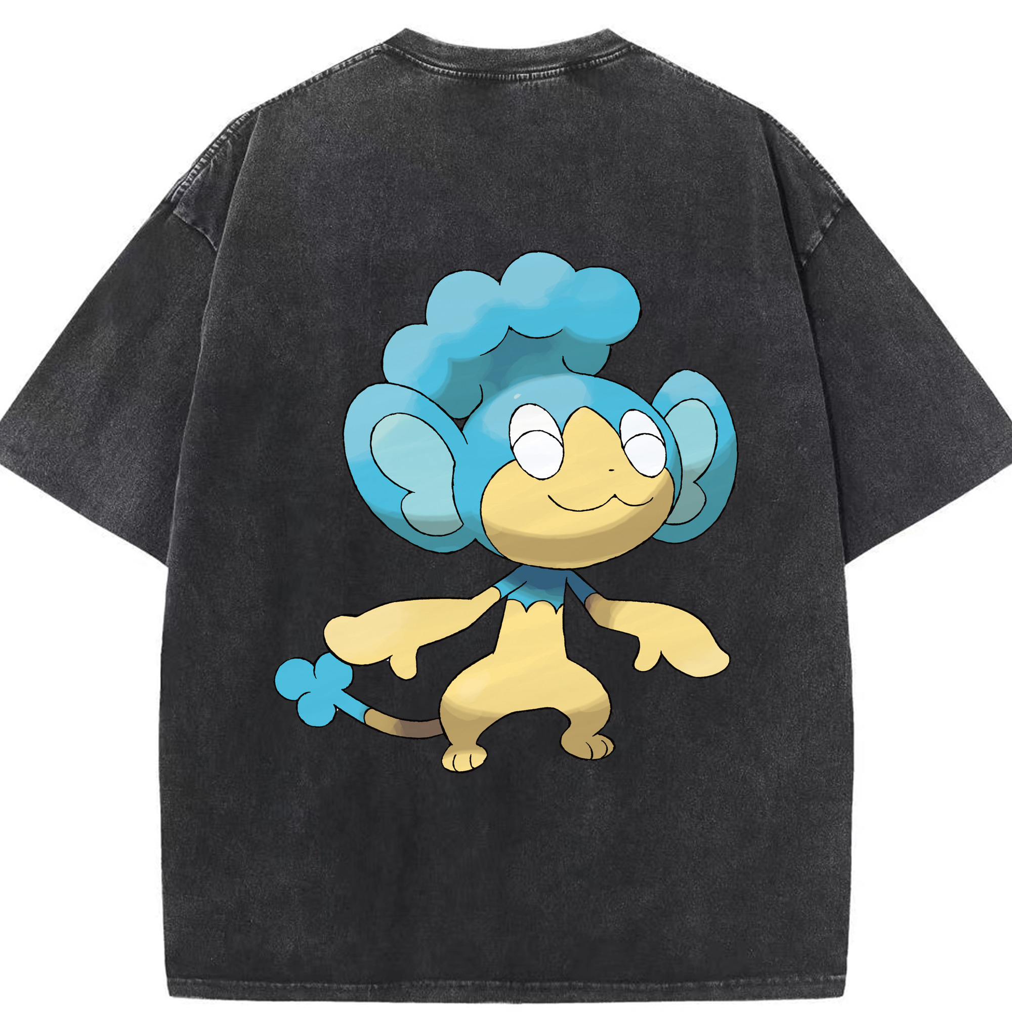 （画像用） ポケットモンスター Pokémon 綿100% ヴィンテージ風 半袖Tシャツ（背面プリント）