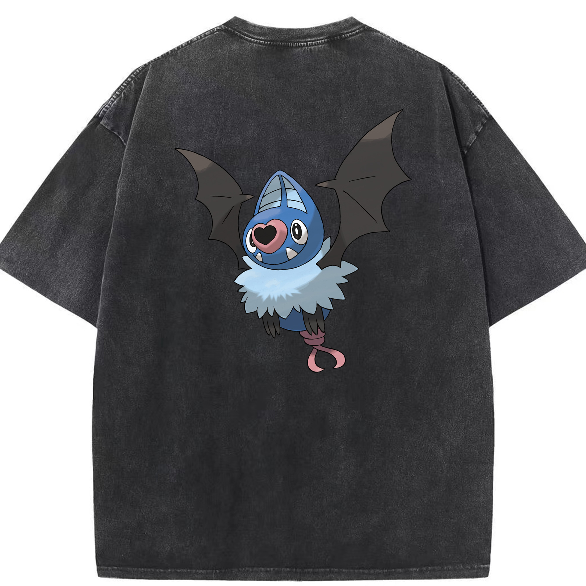 （画像用） ポケットモンスター Pokémon 綿100% ヴィンテージ風 半袖Tシャツ（背面プリント）