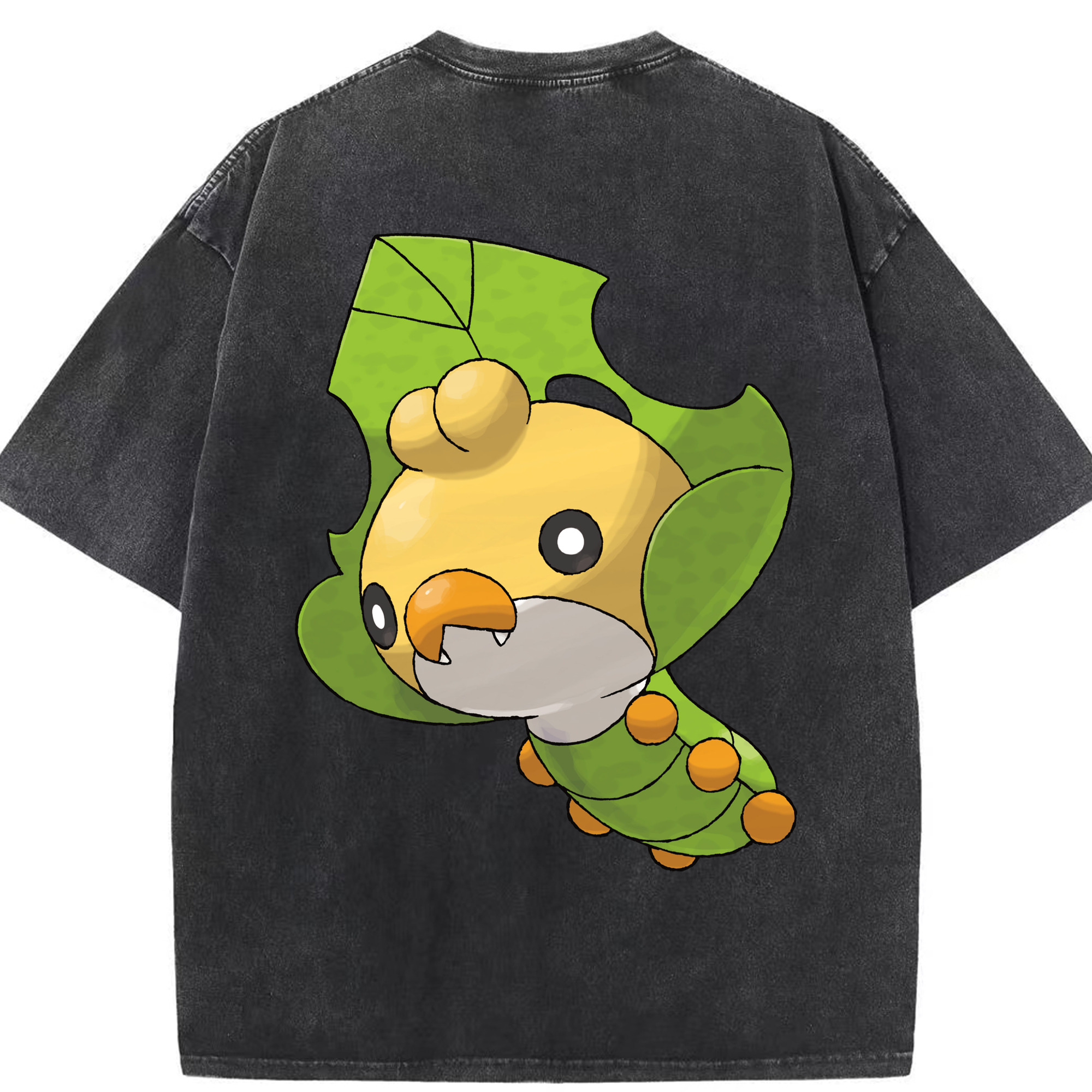 （画像用） ポケットモンスター Pokémon 綿100% ヴィンテージ風 半袖Tシャツ（背面プリント）