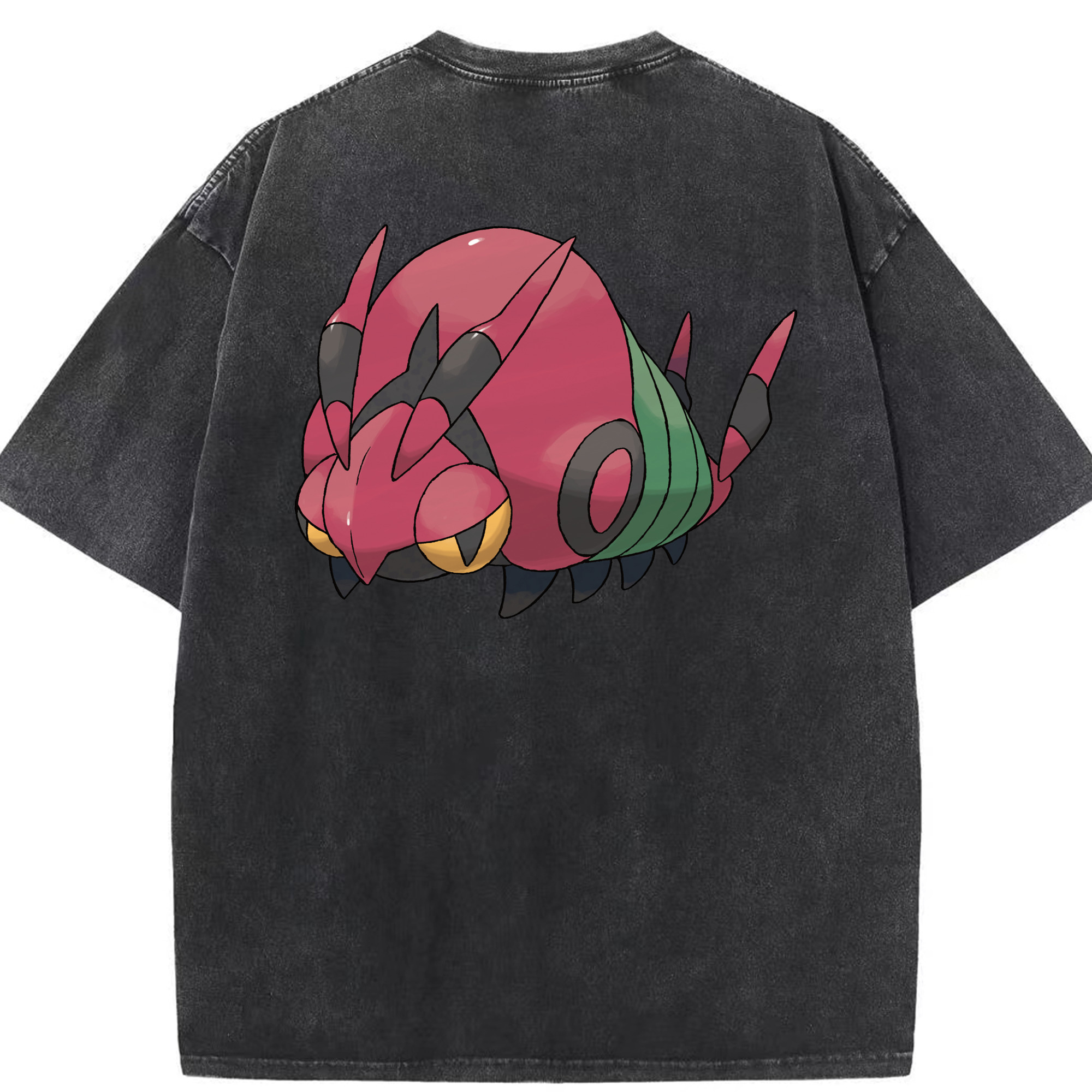 （画像用） ポケットモンスター Pokémon 綿100% ヴィンテージ風 半袖Tシャツ（背面プリント）