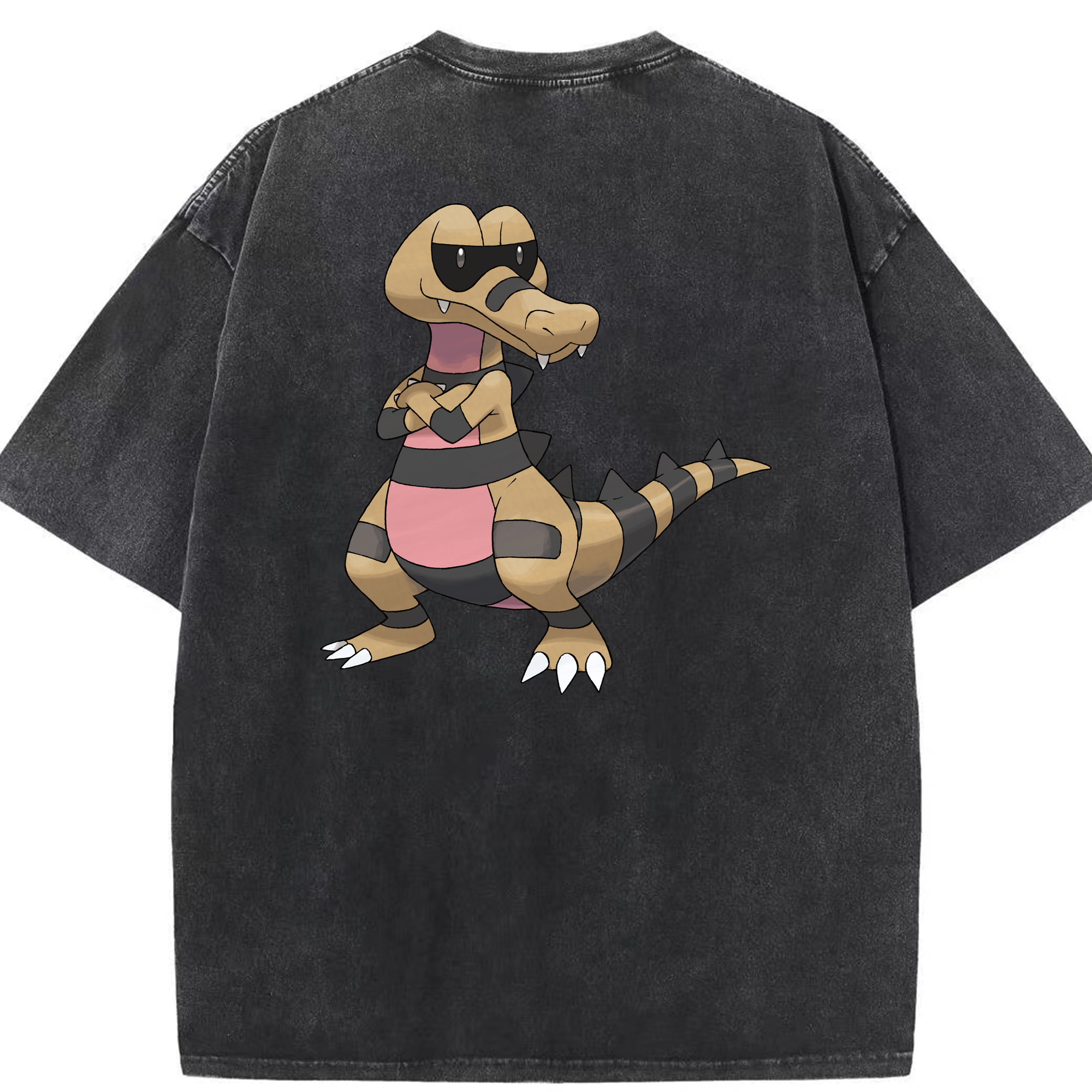 （画像用） ポケットモンスター Pokémon 綿100% ヴィンテージ風 半袖Tシャツ（背面プリント）