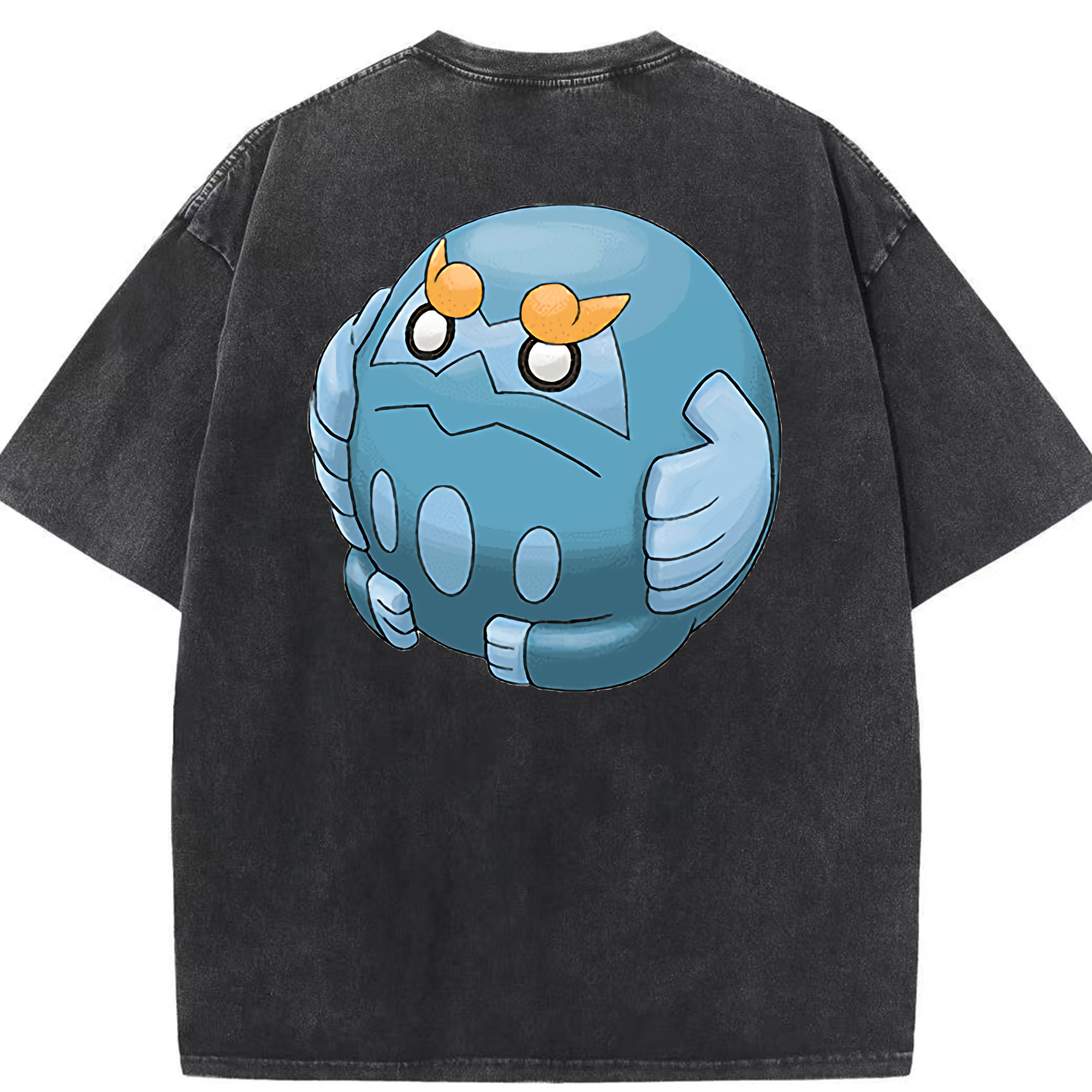 （画像用） ポケットモンスター Pokémon 綿100% ヴィンテージ風 半袖Tシャツ（背面プリント）