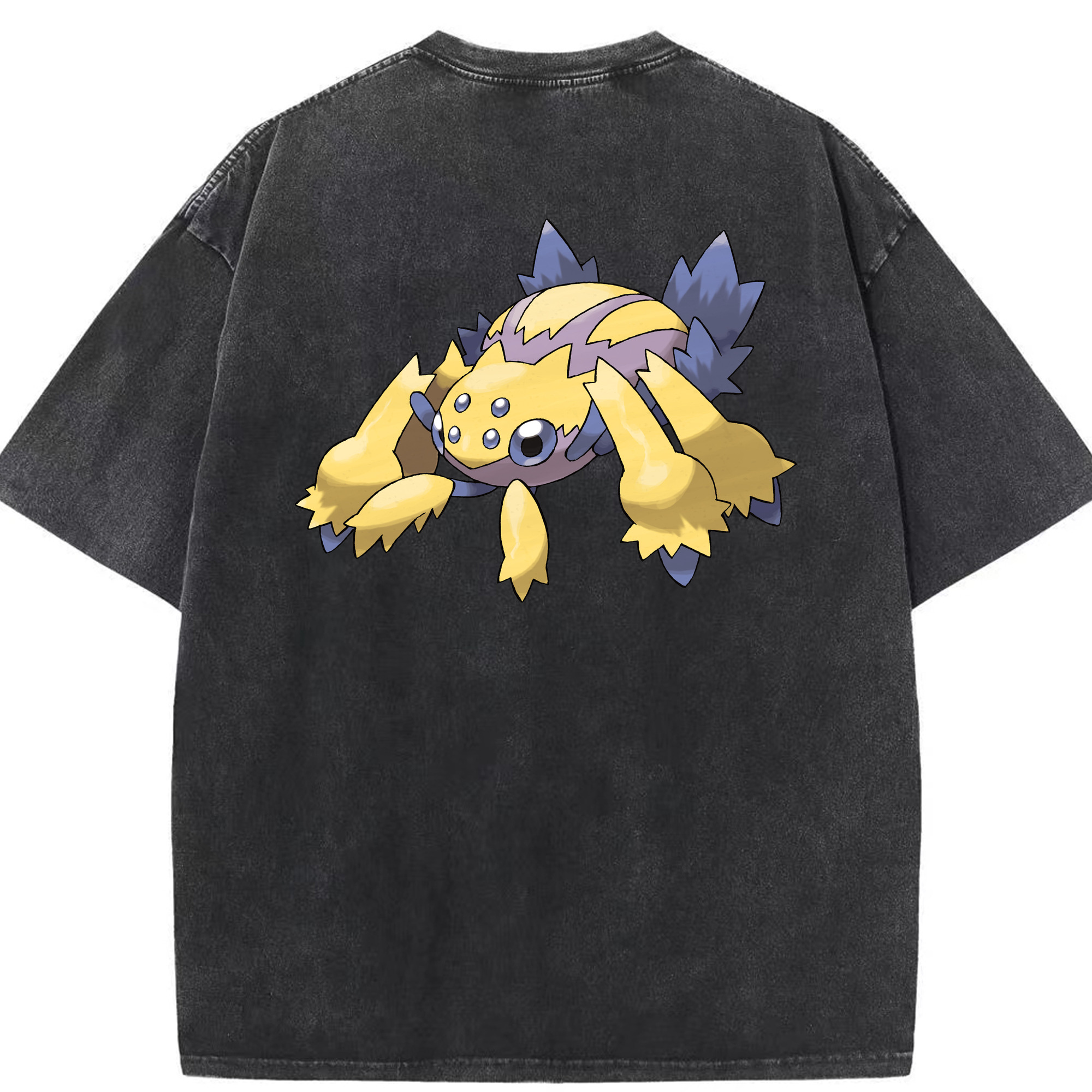 （画像用） ポケットモンスター Pokémon 綿100% ヴィンテージ風 半袖Tシャツ（背面プリント）