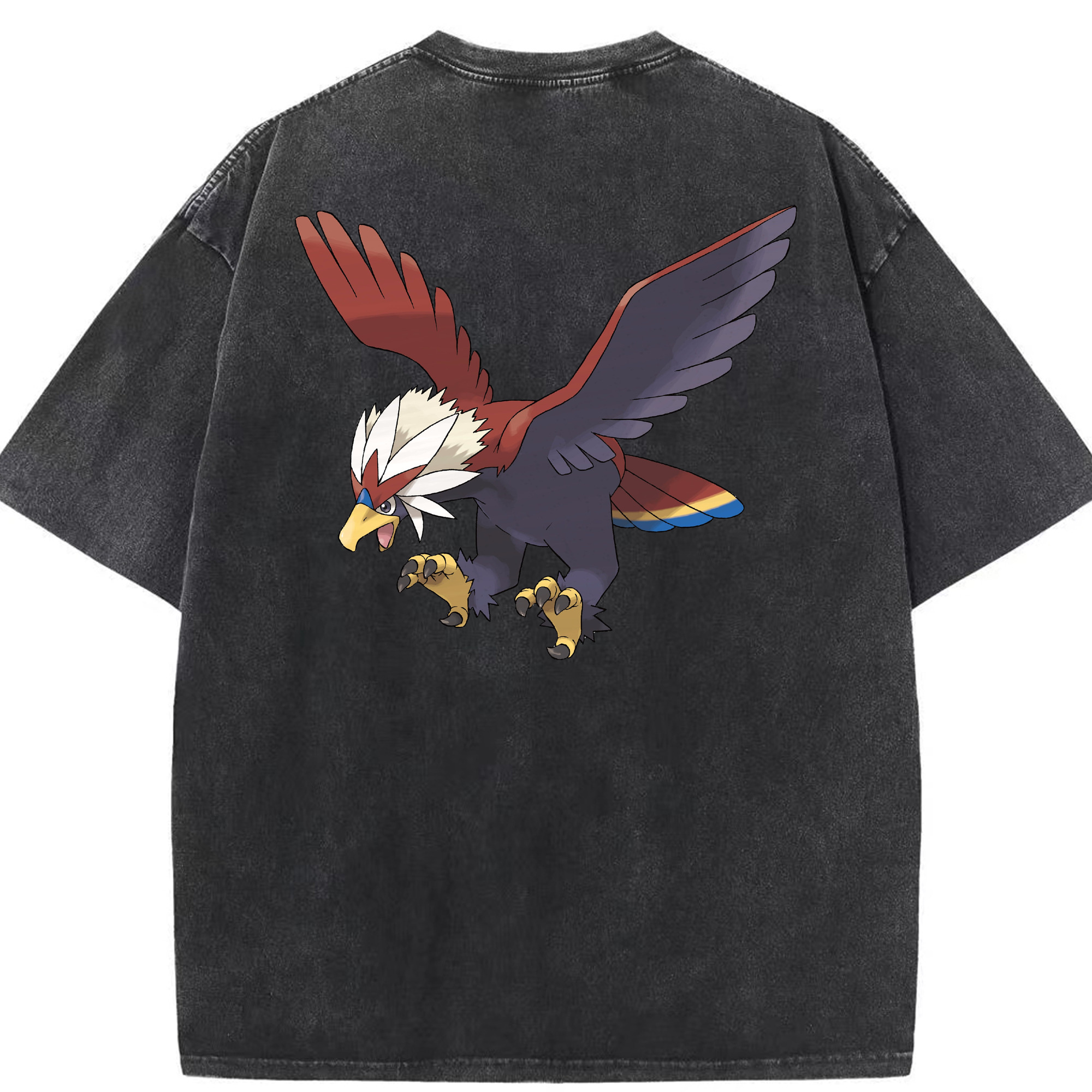 （画像用） ポケットモンスター Pokémon 綿100% ヴィンテージ風 半袖Tシャツ（背面プリント）