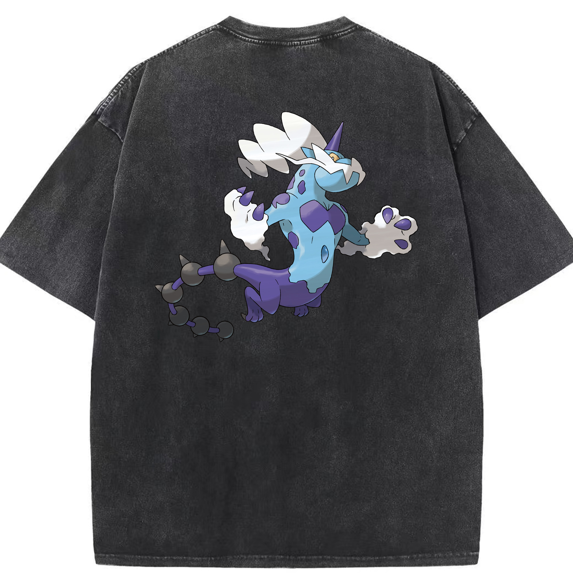 （画像用） ポケットモンスター Pokémon 綿100% ヴィンテージ風 半袖Tシャツ（背面プリント）