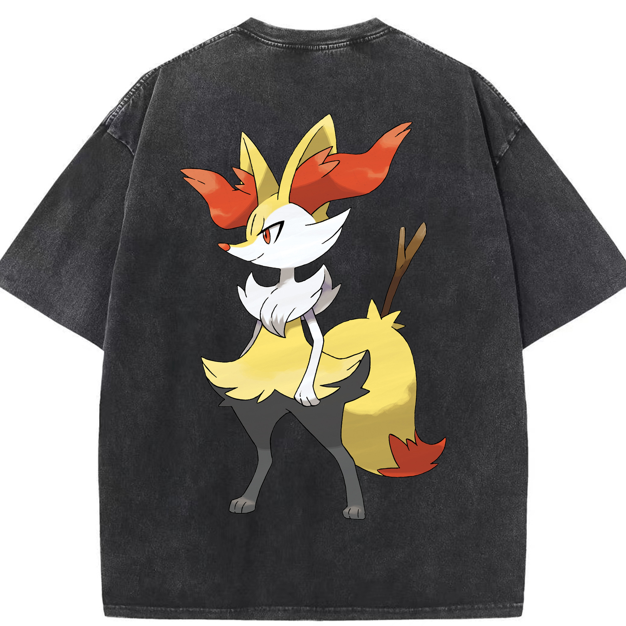 （画像用） ポケットモンスター Pokémon 綿100% ヴィンテージ風 半袖Tシャツ（背面プリント）