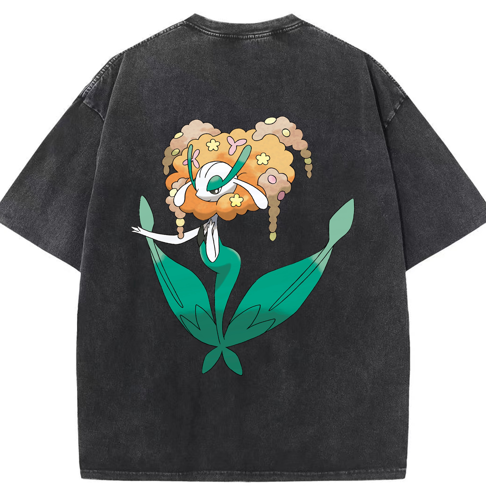 （画像用） ポケットモンスター Pokémon 綿100% ヴィンテージ風 半袖Tシャツ（背面プリント）