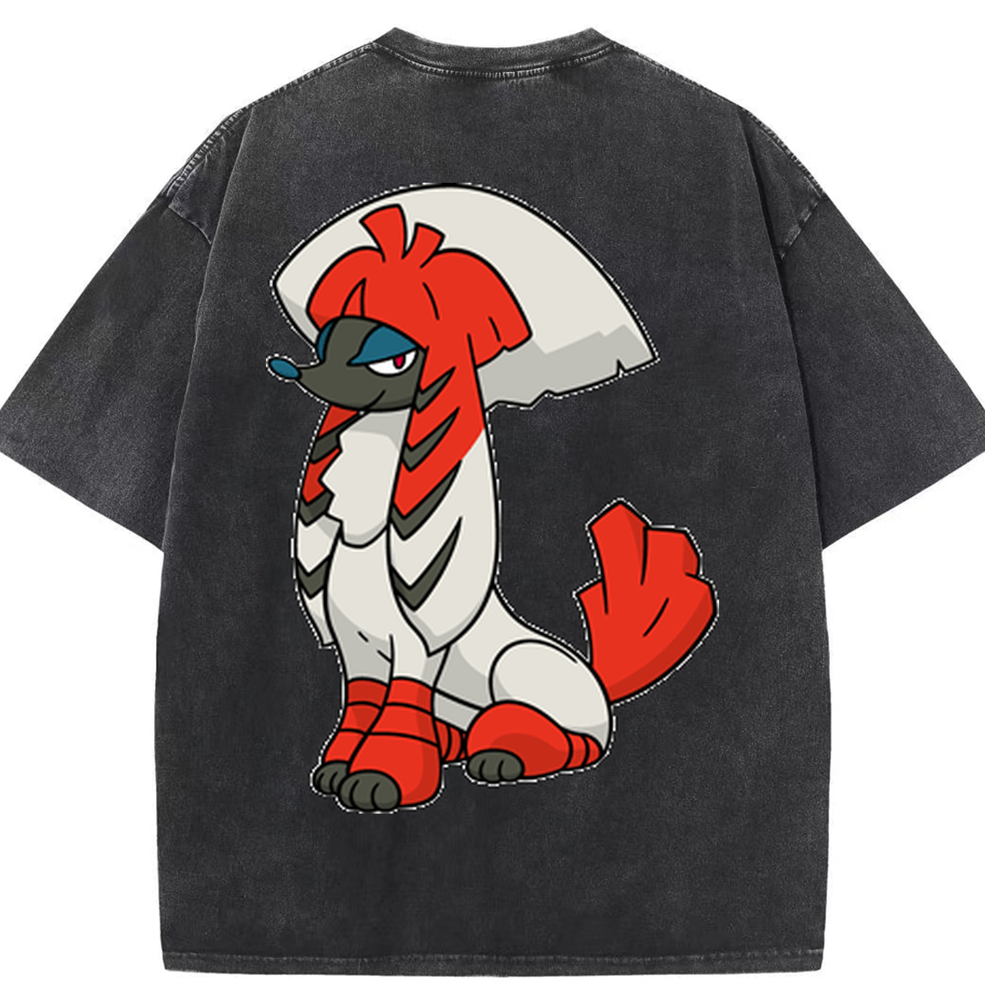 （画像用） ポケットモンスター Pokémon 綿100% ヴィンテージ風 半袖Tシャツ（背面プリント）