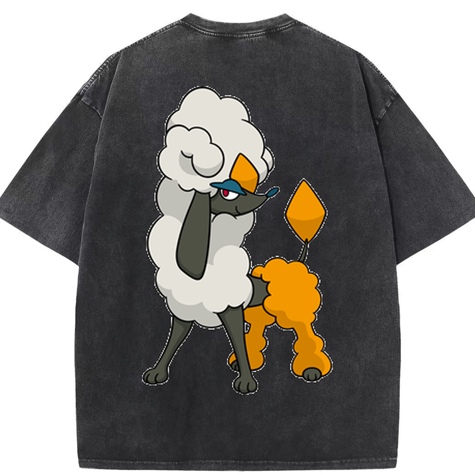 （画像用） ポケットモンスター Pokémon 綿100% ヴィンテージ風 半袖Tシャツ（背面プリント）