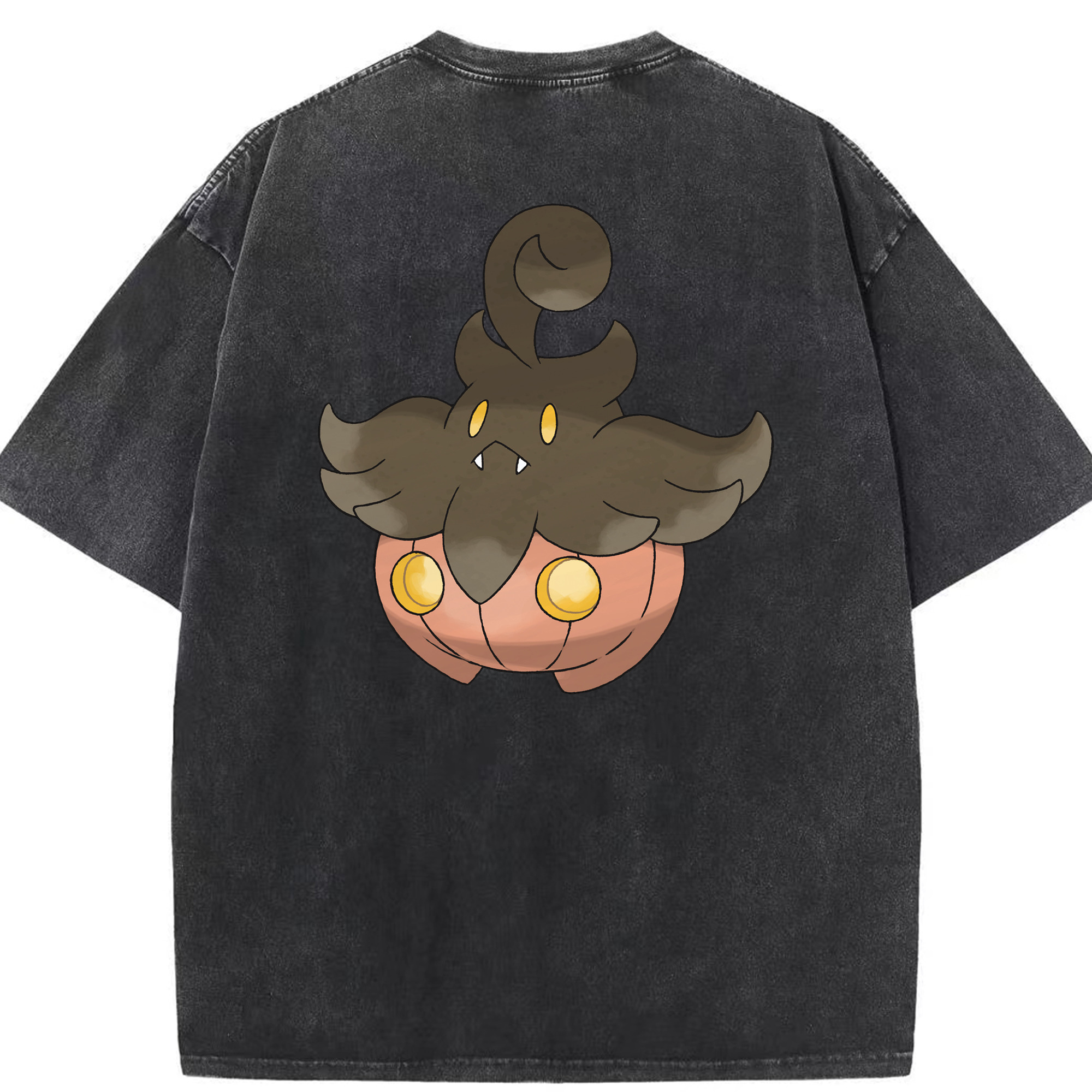 （画像用） ポケットモンスター Pokémon 綿100% ヴィンテージ風 半袖Tシャツ（背面プリント）