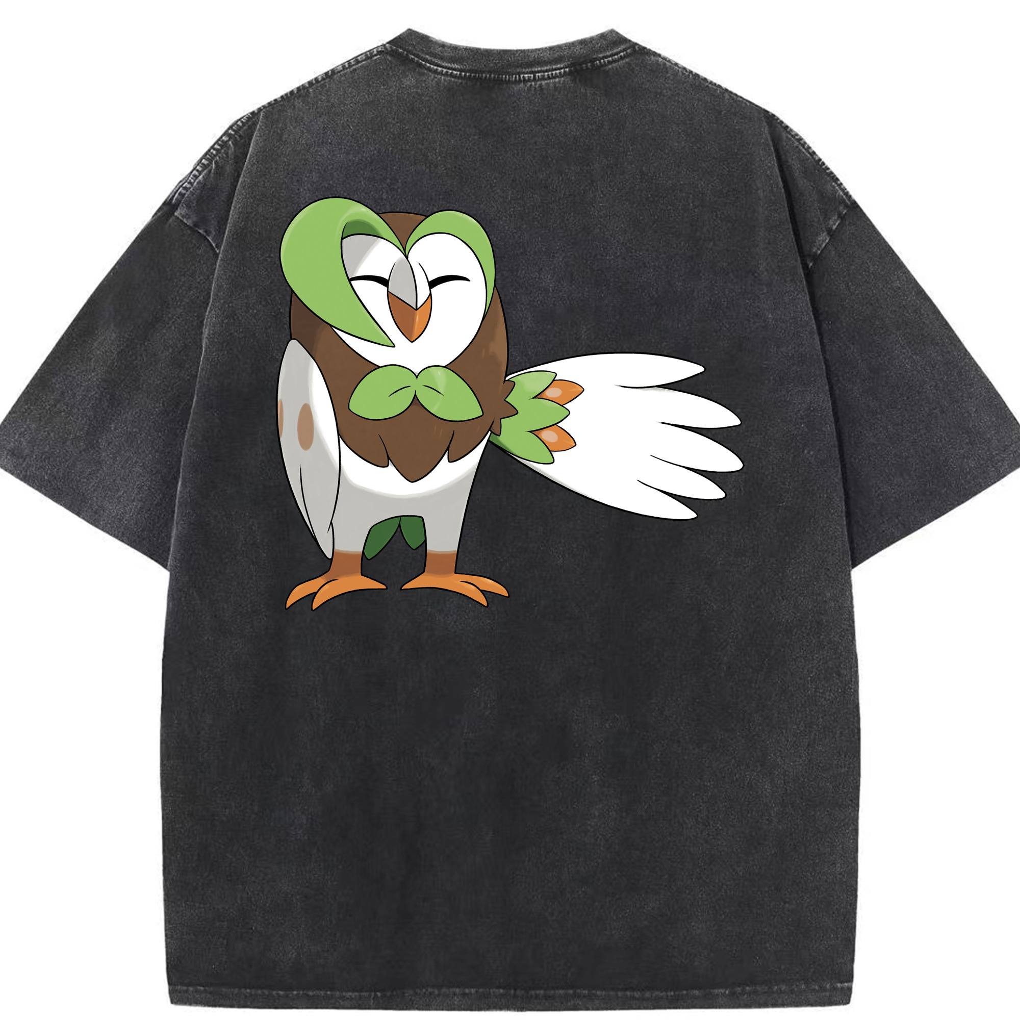 （画像用） ポケットモンスター Pokémon 綿100% ヴィンテージ風 半袖Tシャツ（背面プリント）