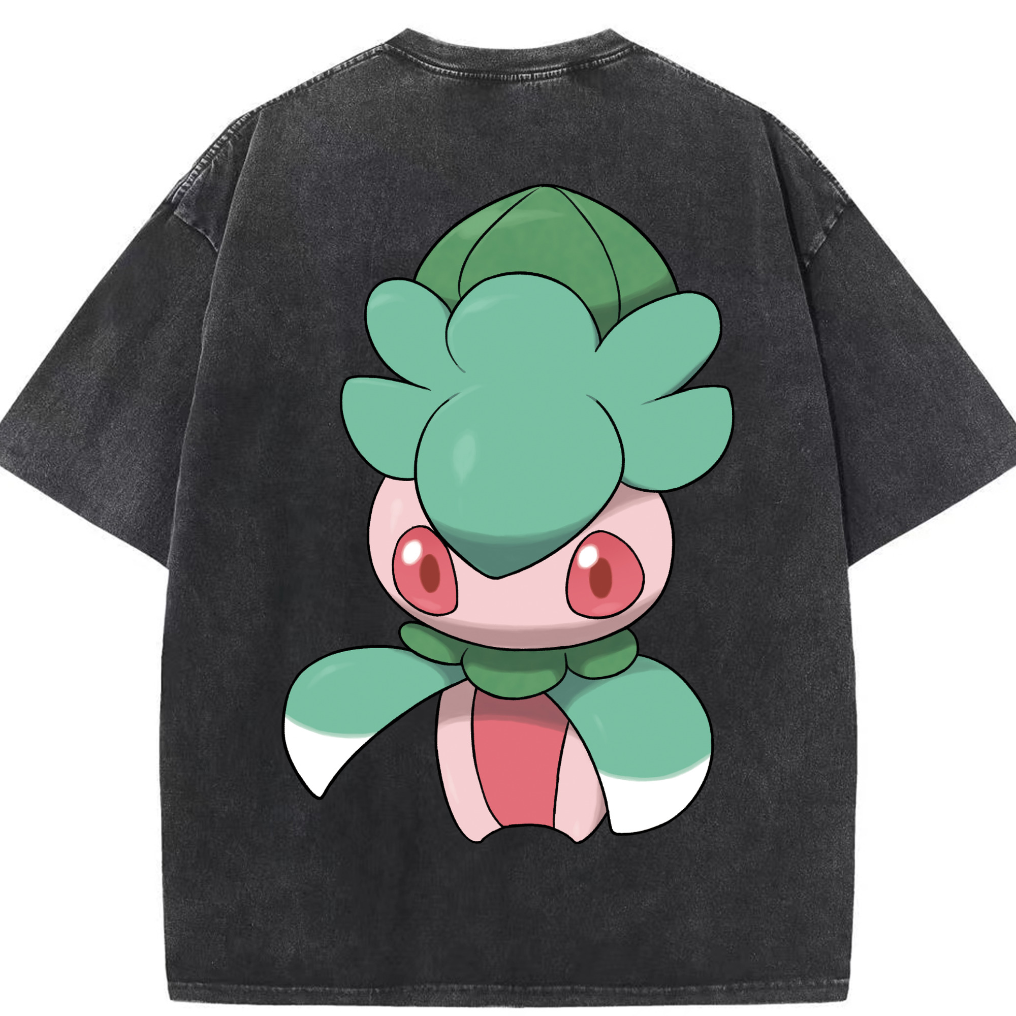 （画像用） ポケットモンスター Pokémon 綿100% ヴィンテージ風 半袖Tシャツ（背面プリント）