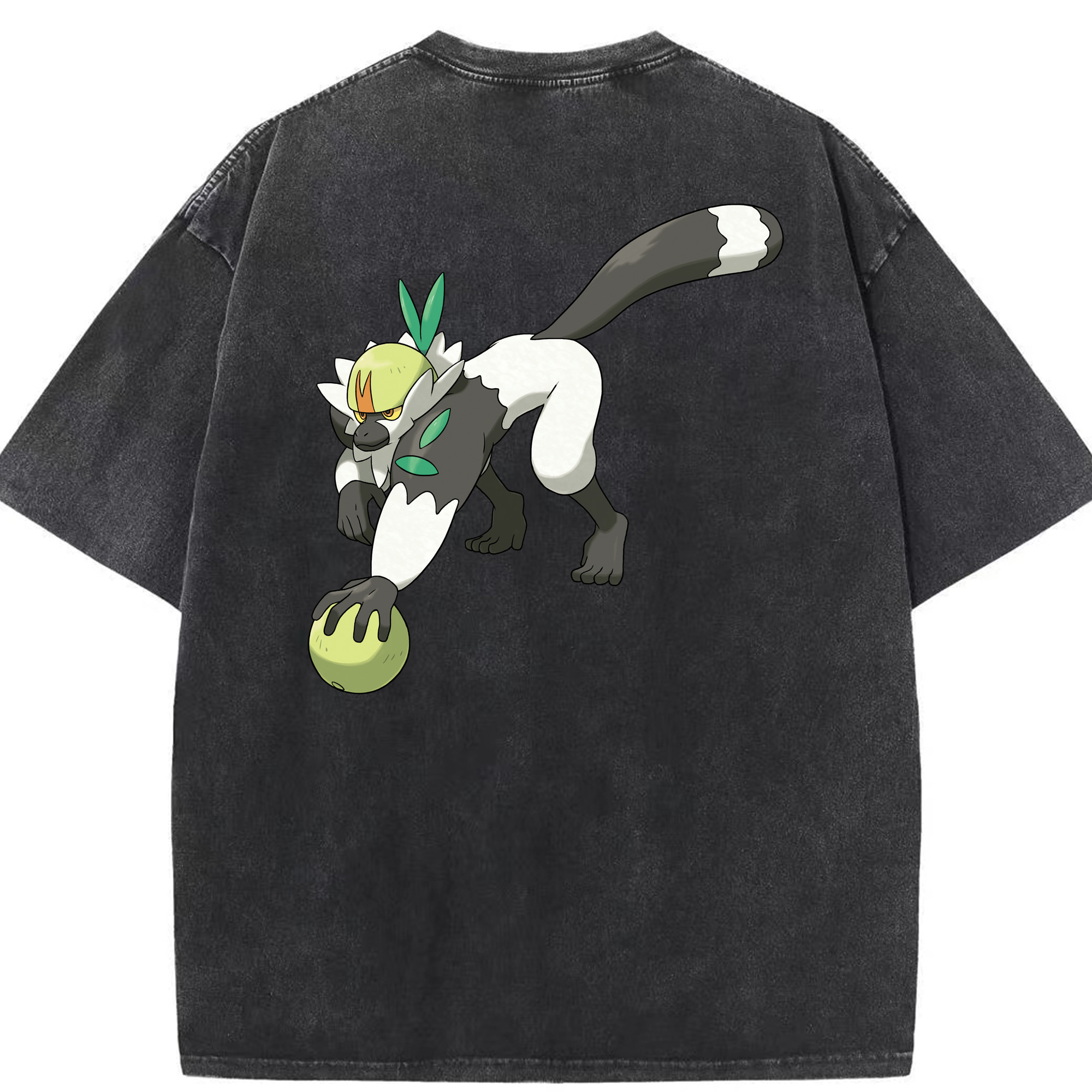 （画像用） ポケットモンスター Pokémon 綿100% ヴィンテージ風 半袖Tシャツ（背面プリント）