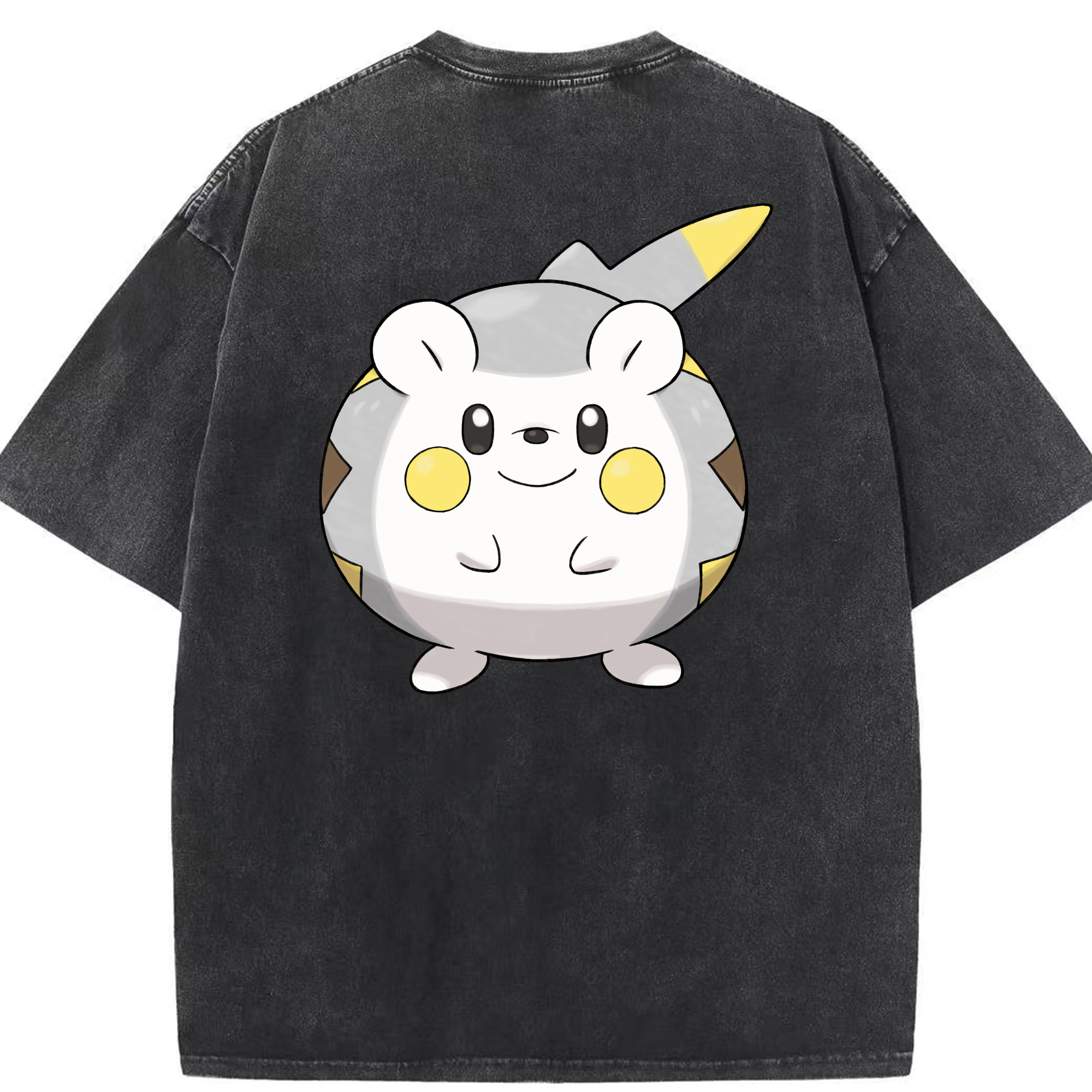 （画像用） ポケットモンスター Pokémon 綿100% ヴィンテージ風 半袖Tシャツ（背面プリント）