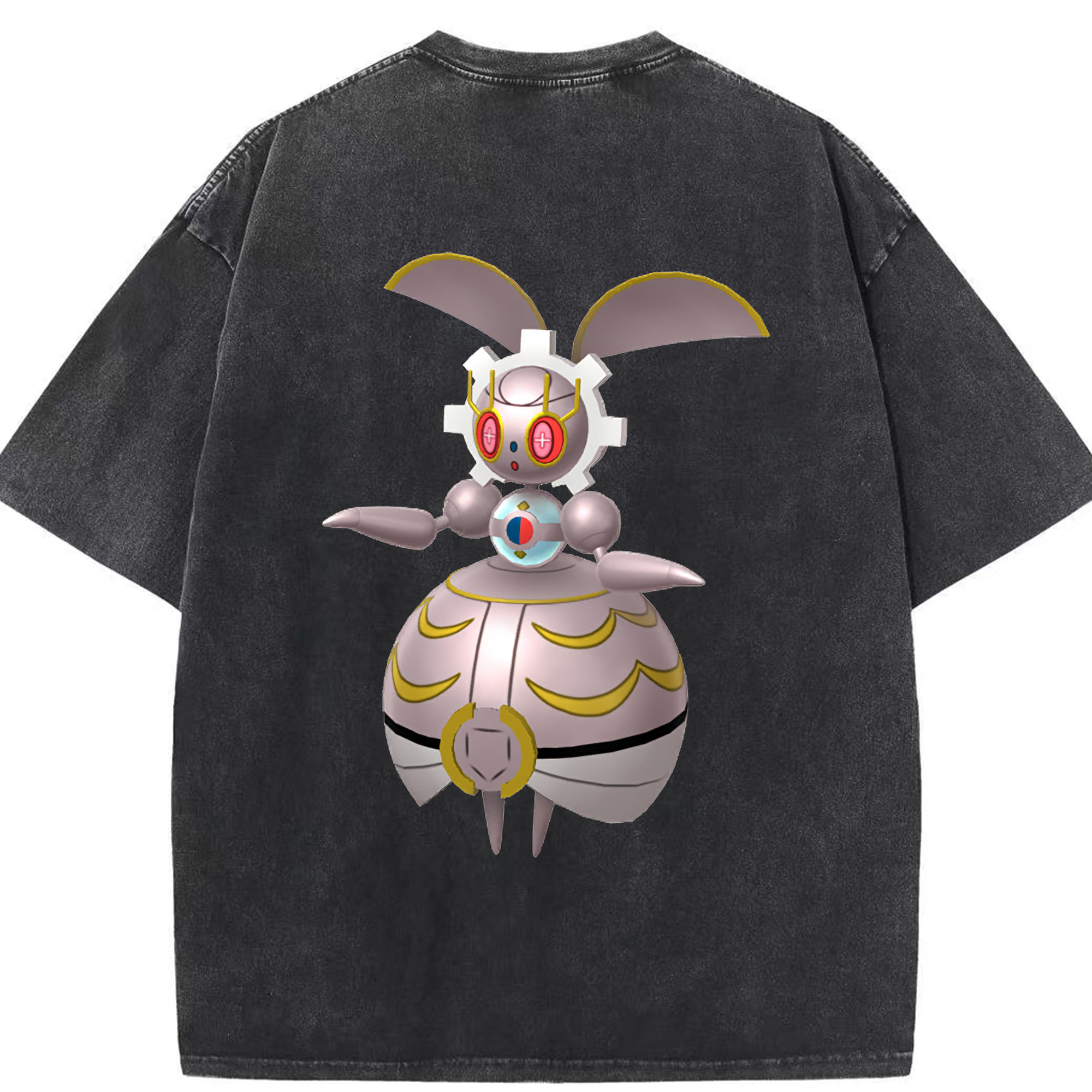 （画像用） ポケットモンスター Pokémon 綿100% ヴィンテージ風 半袖Tシャツ（背面プリント）